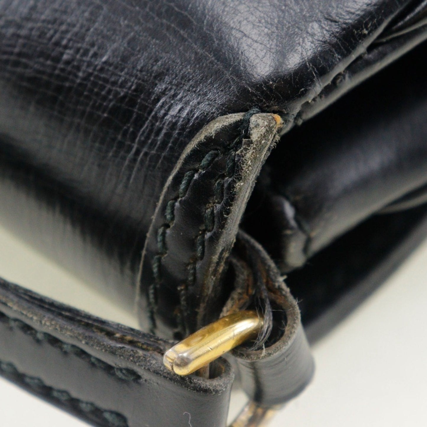 Gucci Sherry Line Black Leather Shoulder Bag ( )