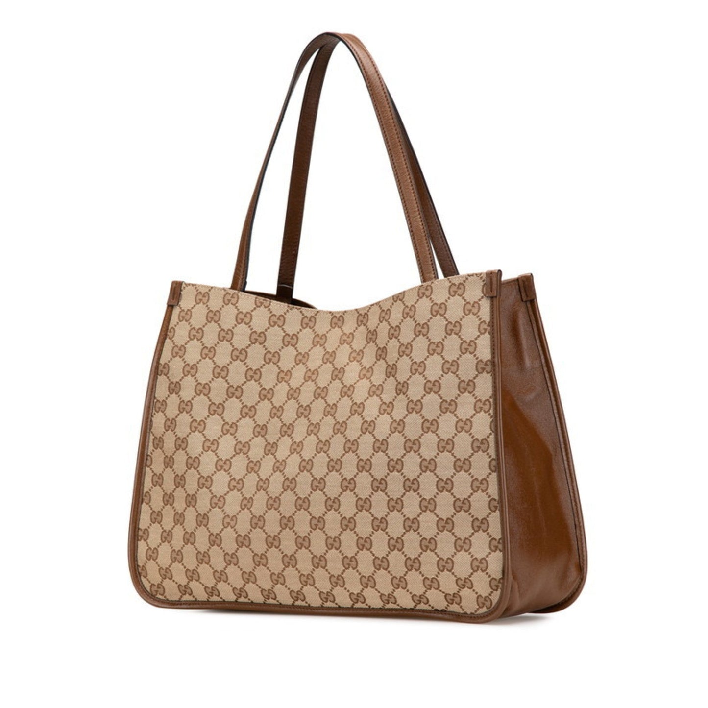 Gucci Gg Canvas Beige Brown Gg Canvas Tote Bag ( )