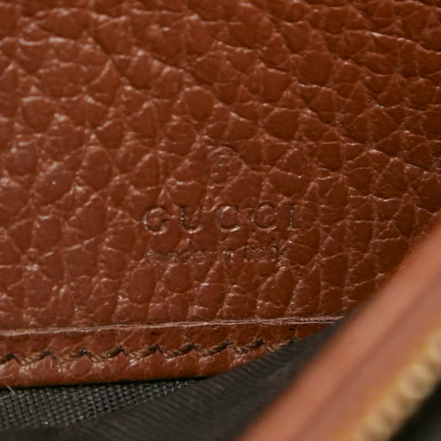 Gucci Blue Brown Denim Leather Chain/Shoulder Wallet ( )