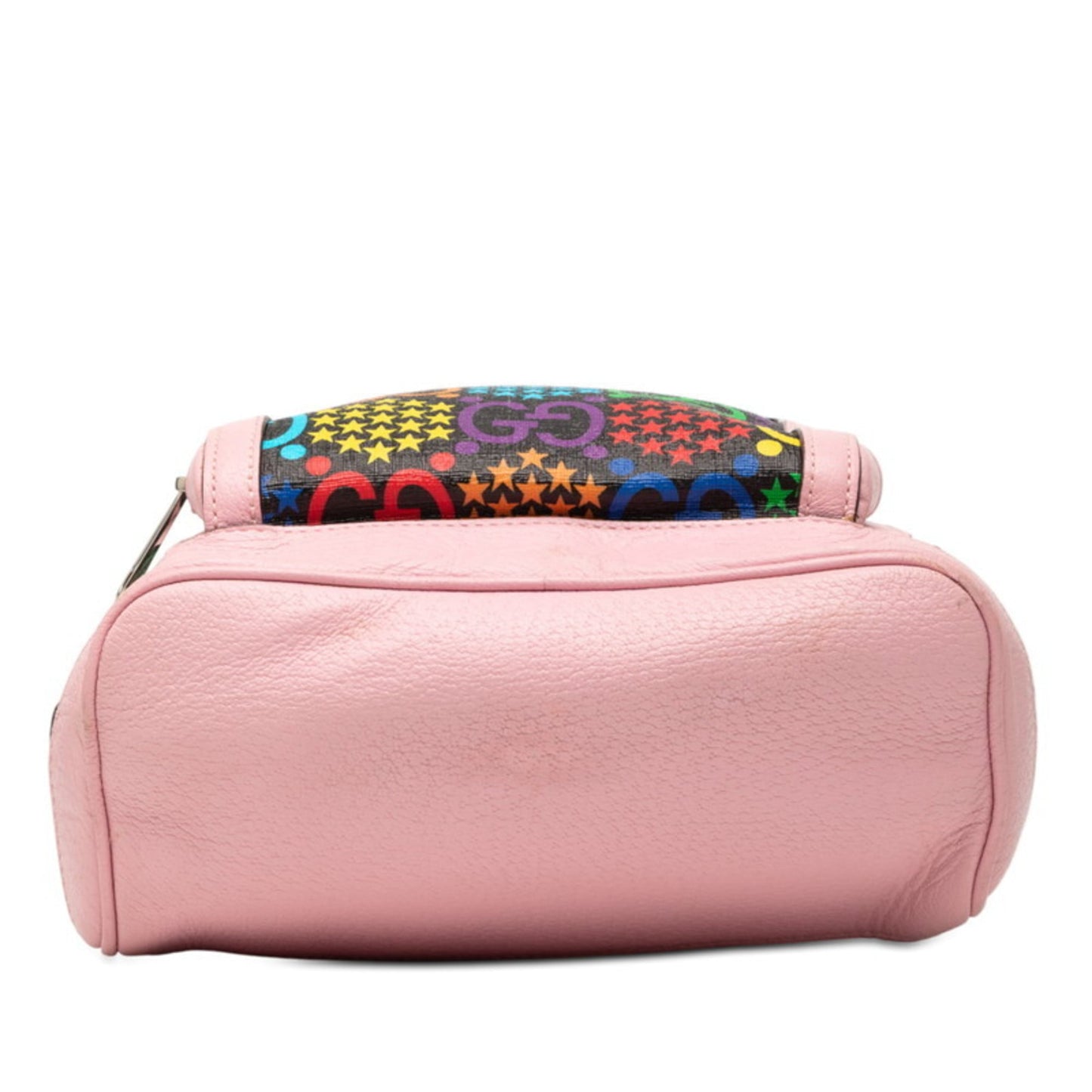 Gucci Black Multi-Color Pink Pvc Leather Backpack ( )