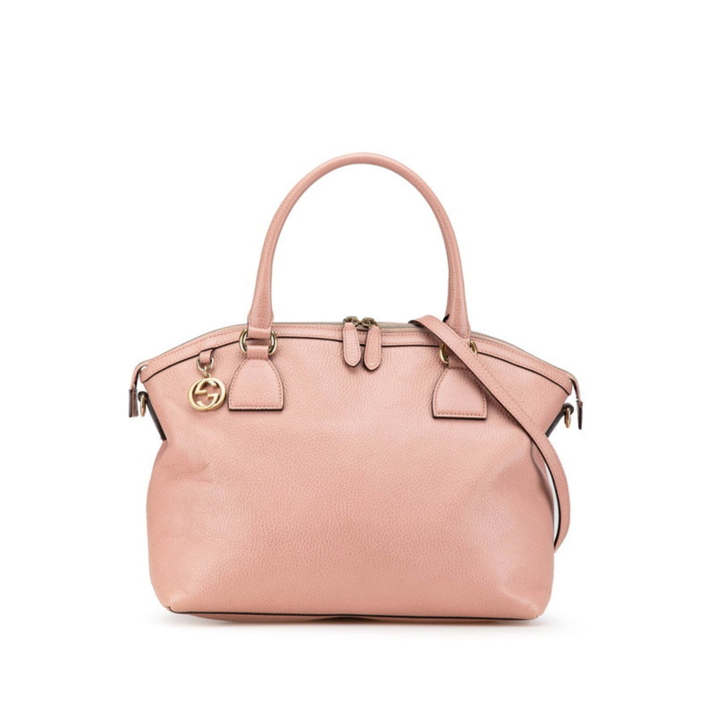 Gucci Pink Leather Handbag Shoulder Bag ( )