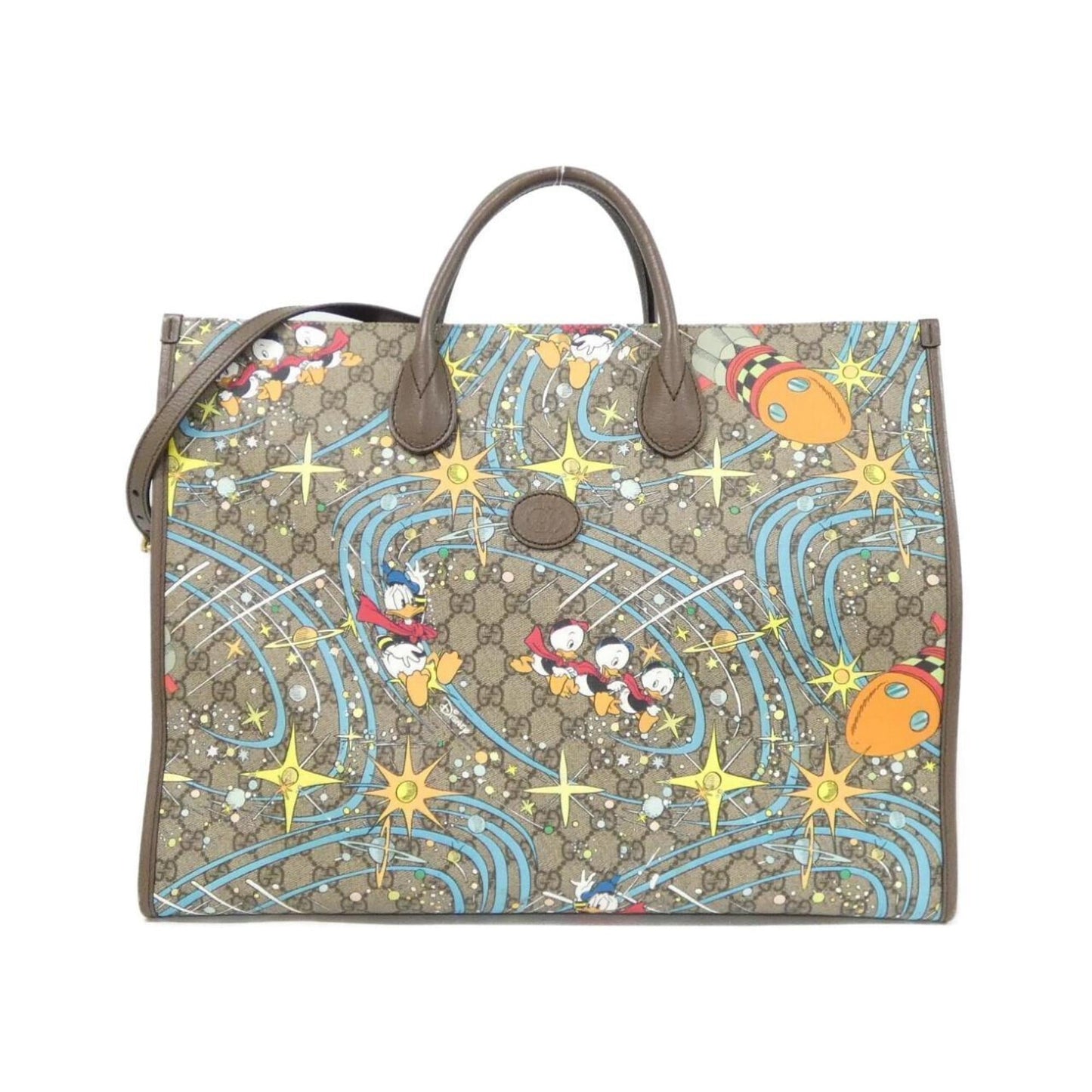 Gucci Beige Brown Gg Supreme Leather Handbag ( )