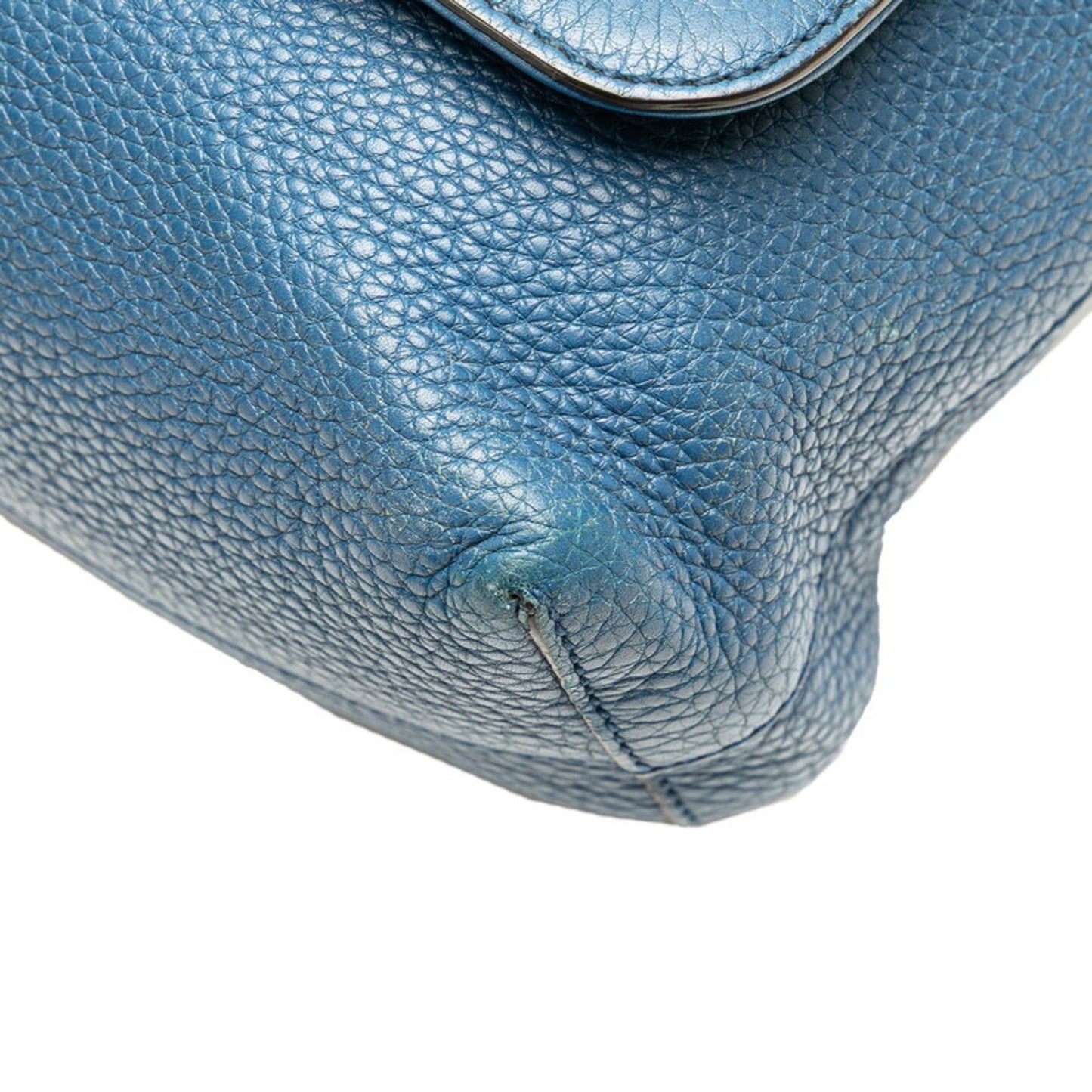 Gucci Blue Leather Shoulder Bag ( )