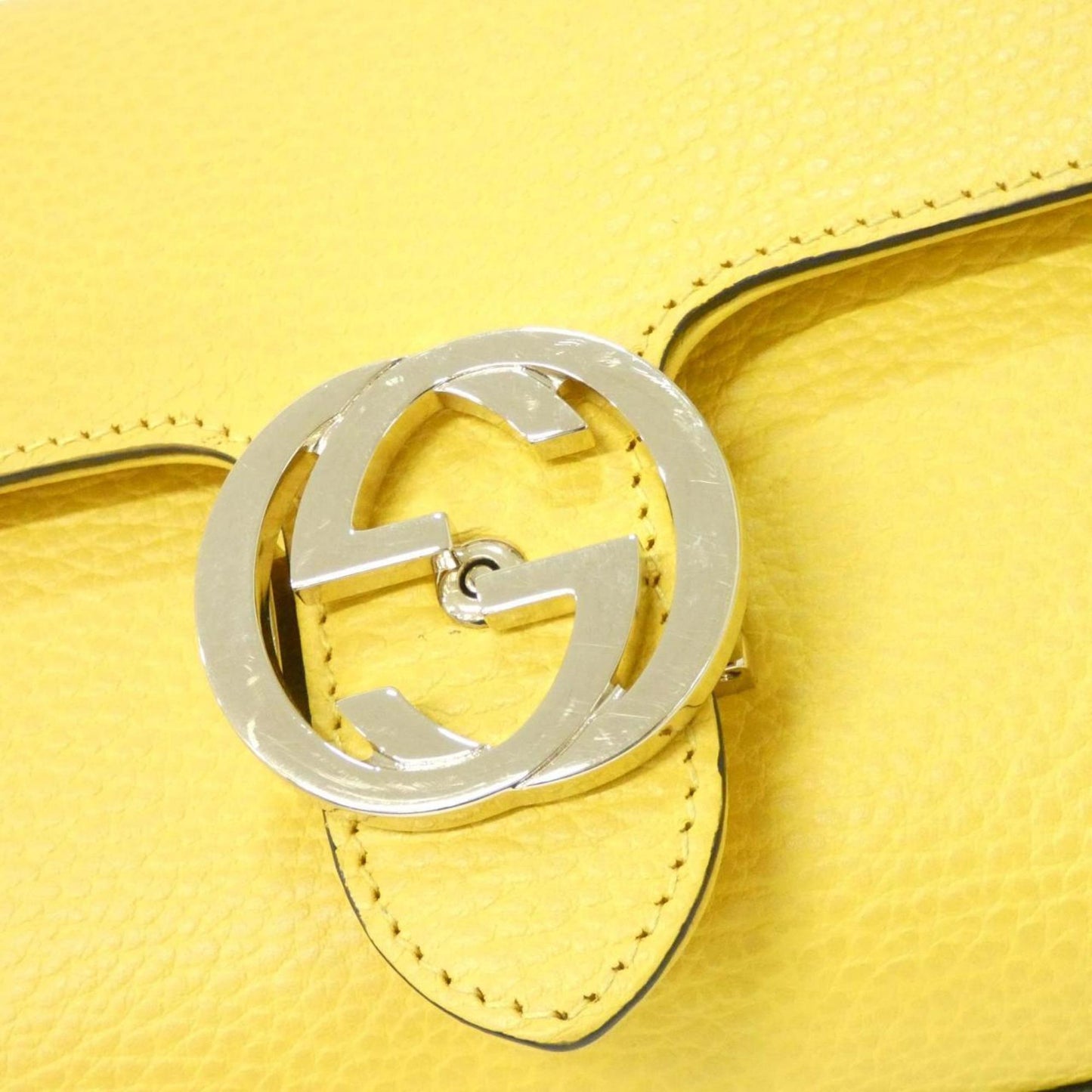 Gucci Yellow Leather Shoulder Bag ( )
