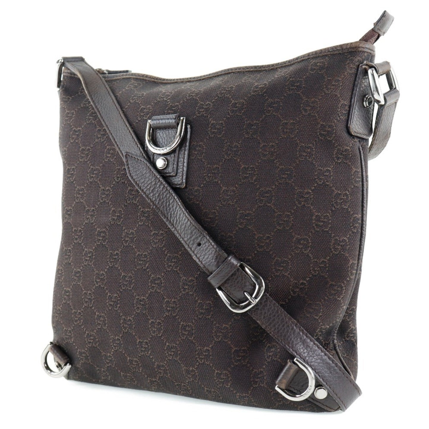 Gucci Abbey Brown Gg Canvas Shoulder Bag ( )