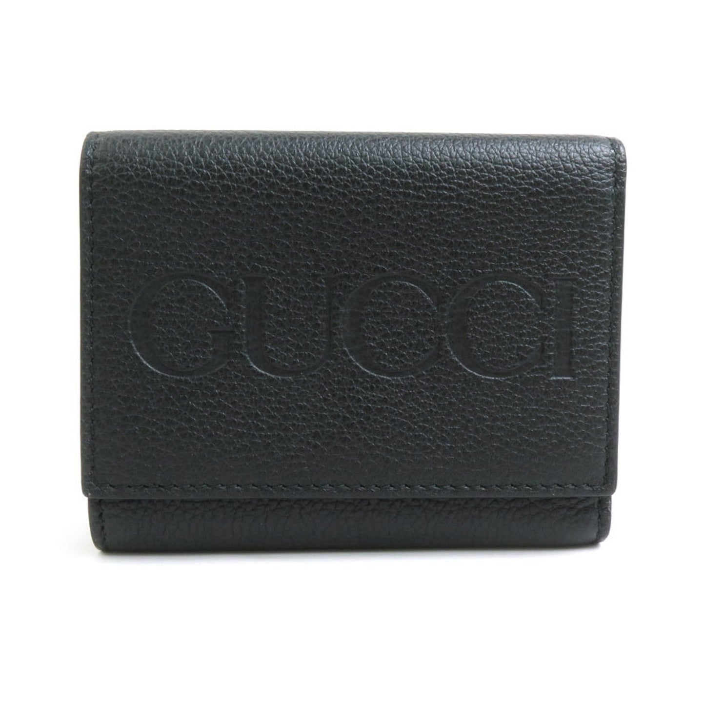 Gucci Black Leather Wallet (Tri-Fold)