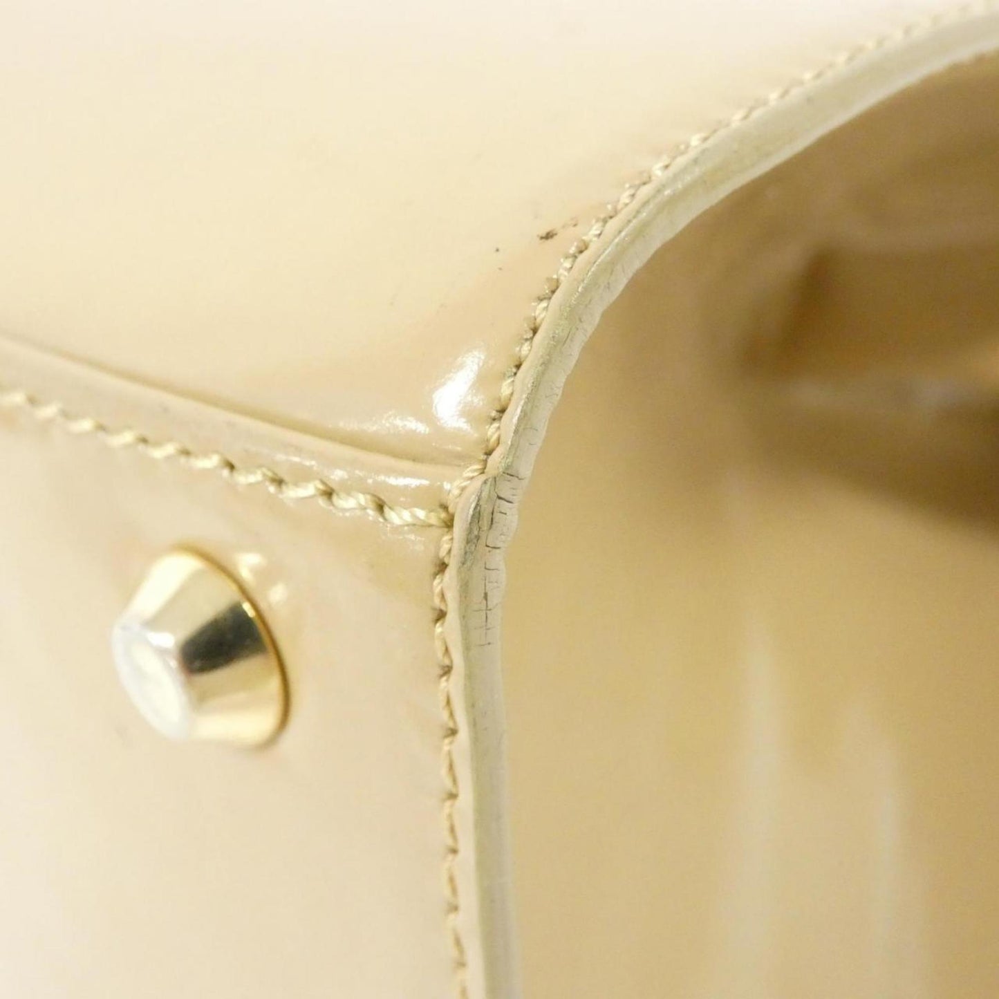 Christian Dior Beige Leather Handbag ()