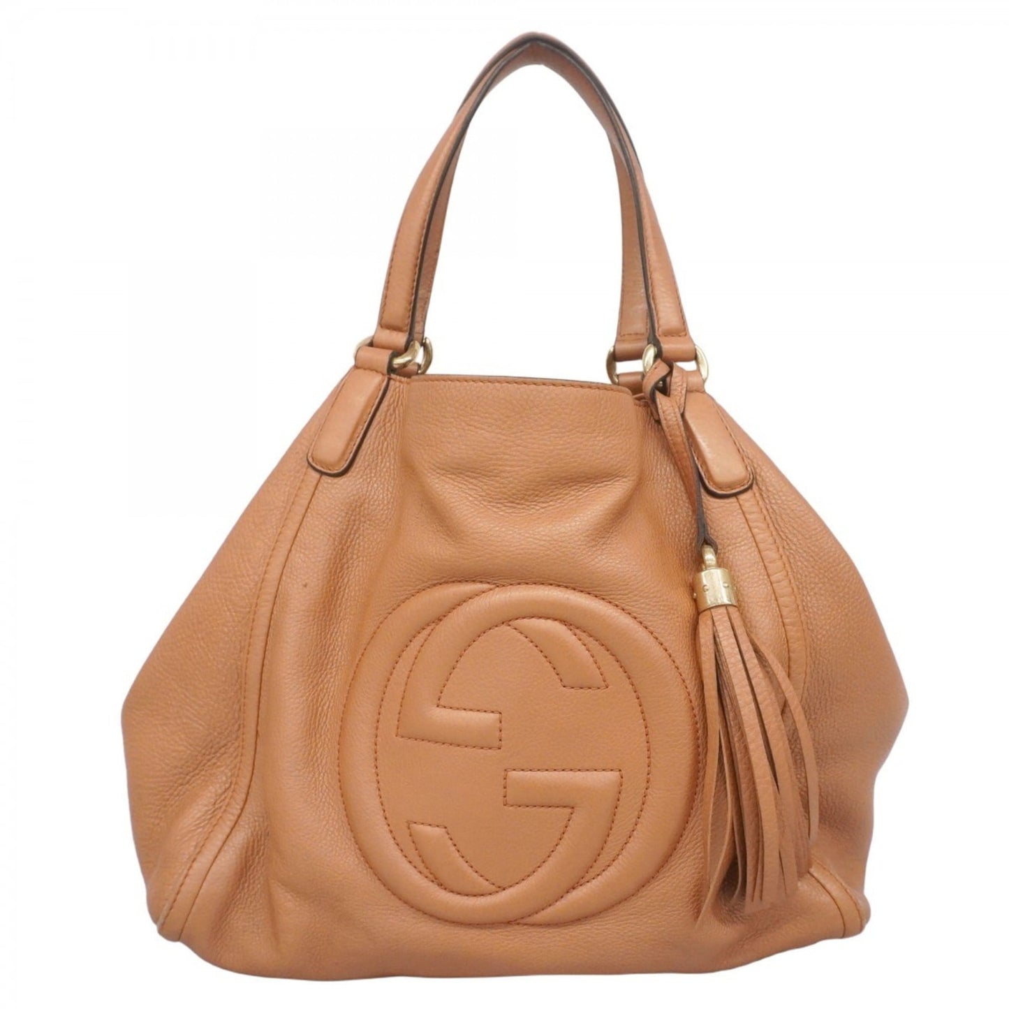 Gucci Orange Leather Tote Bag ( )