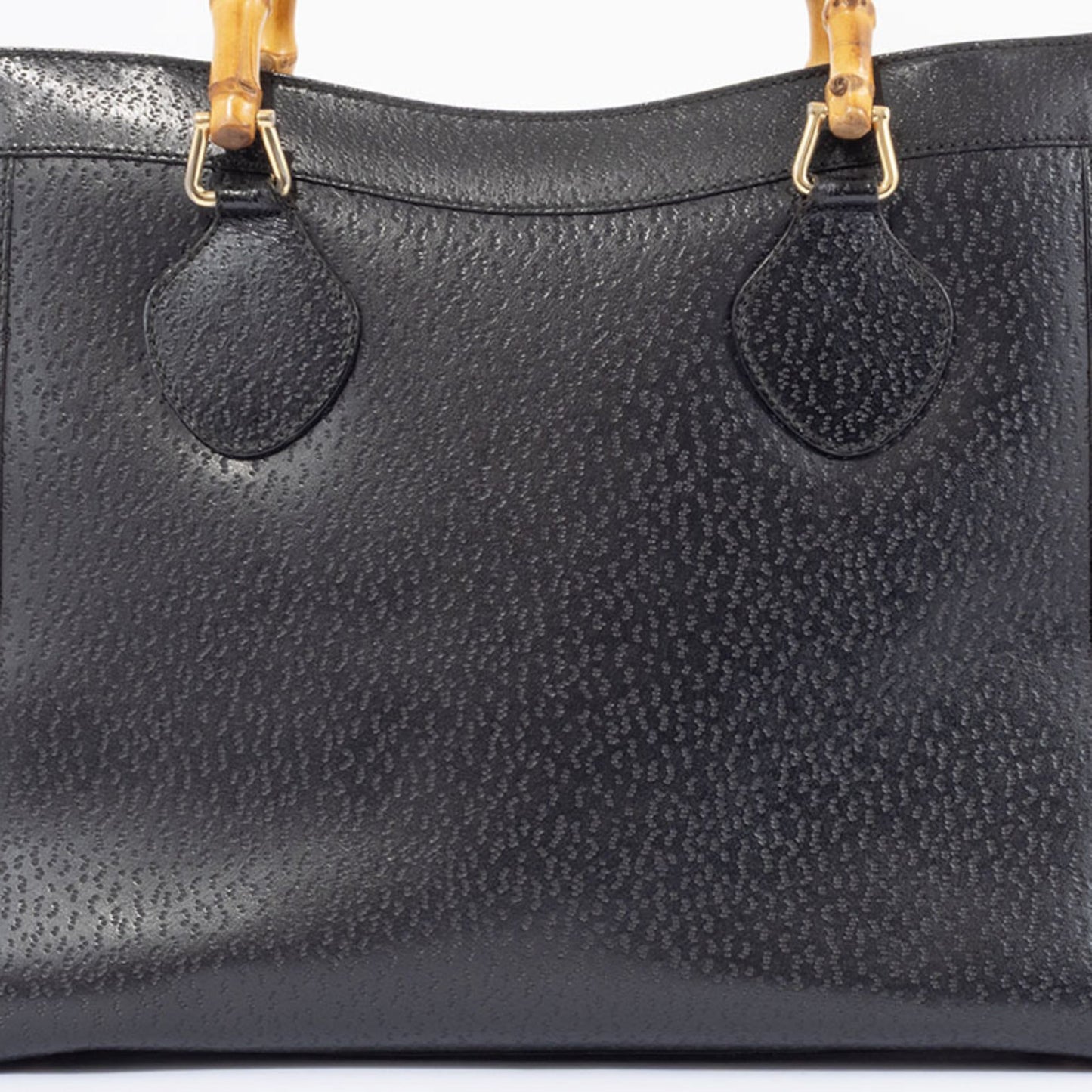 Gucci Black Leather Tote Bag ( )