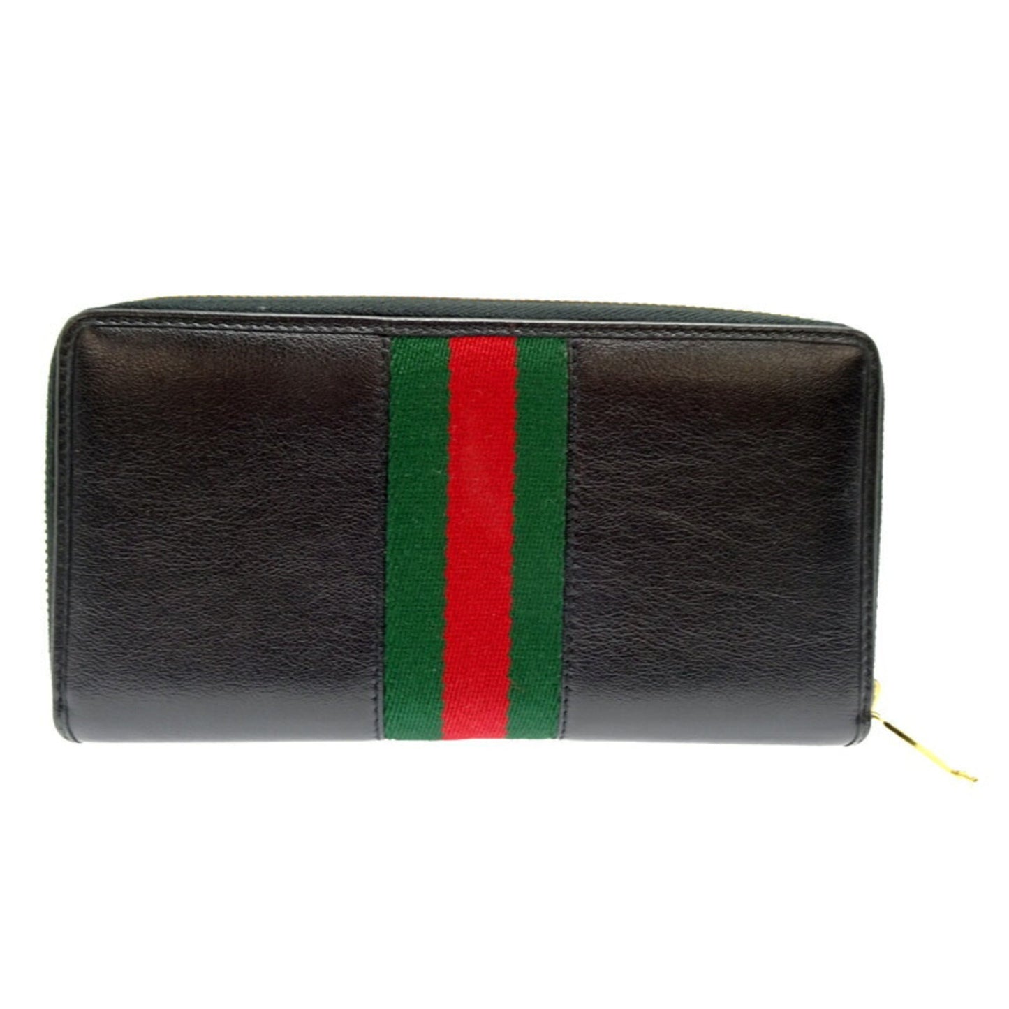 Gucci Black Leather Long Wallet (Bi-Fold) ( )