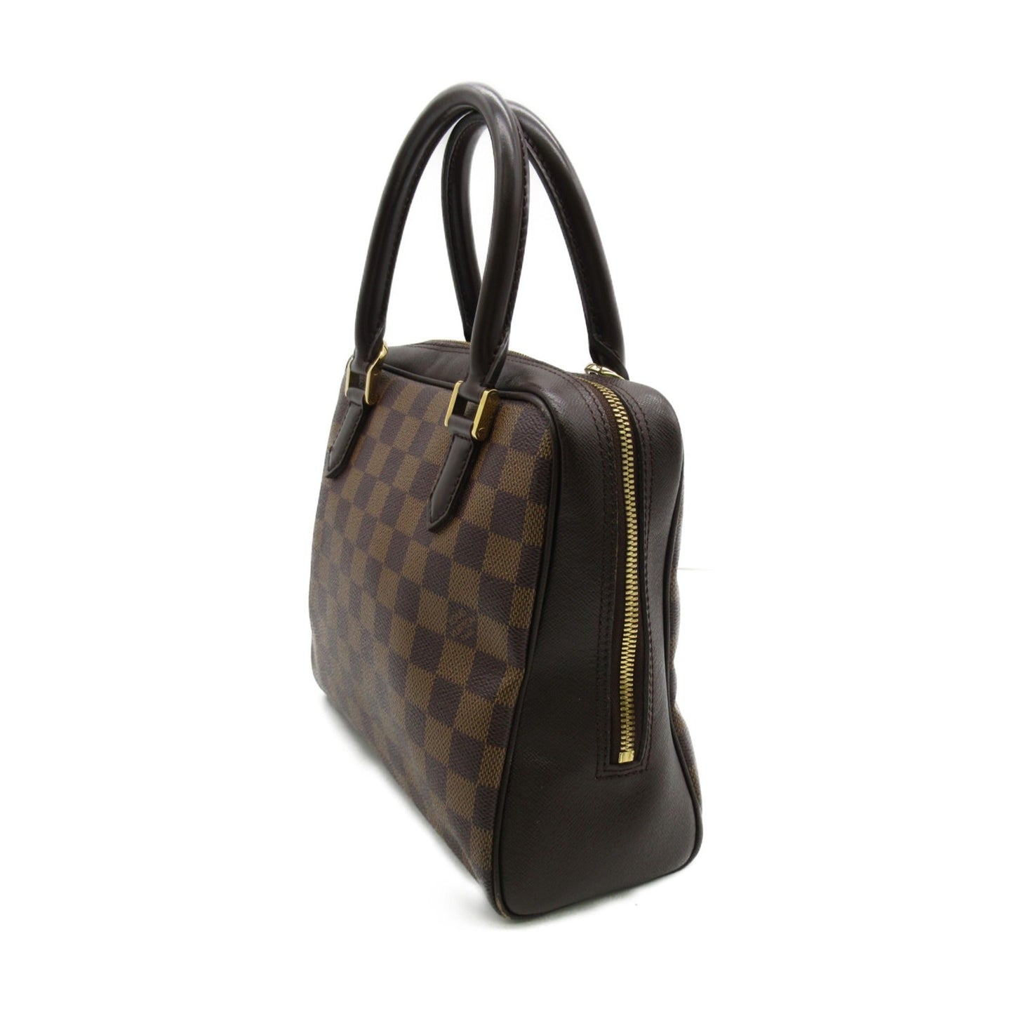 LOUIS VUITTON Brera handbag Brown Ebene Damier PVC coated canvas N51150