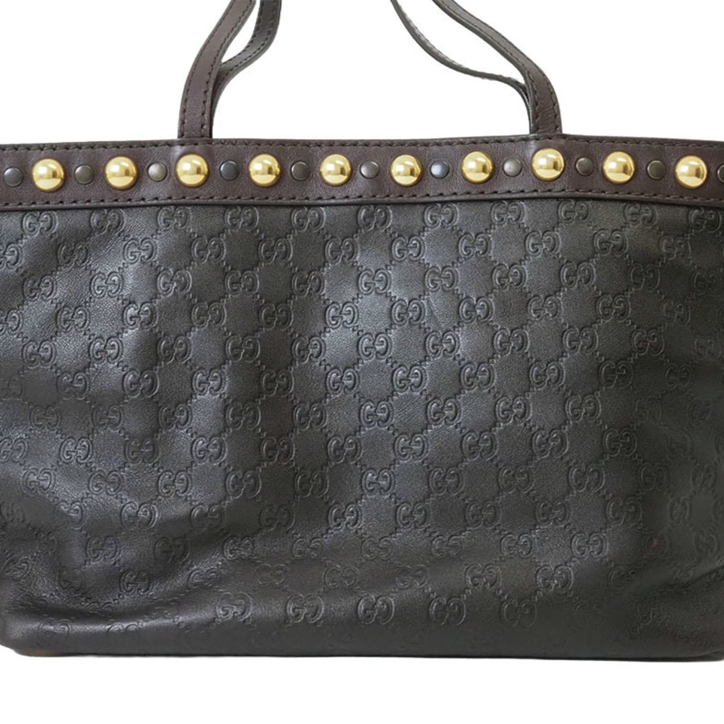 Gucci Guccissima Brown Leather Shoulder Bag Tote Bag ( )