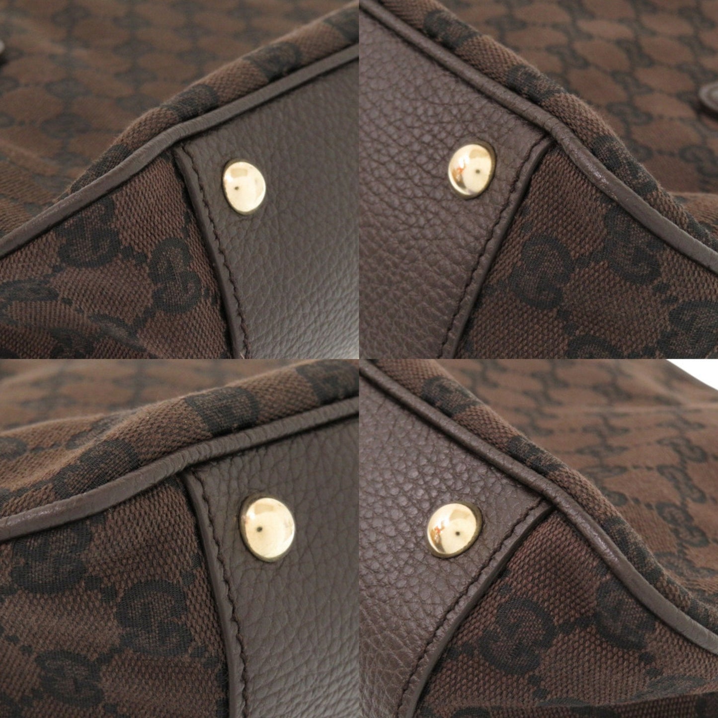 Gucci Gg Canvas Brown Gg Canvas Tote Bag ( )