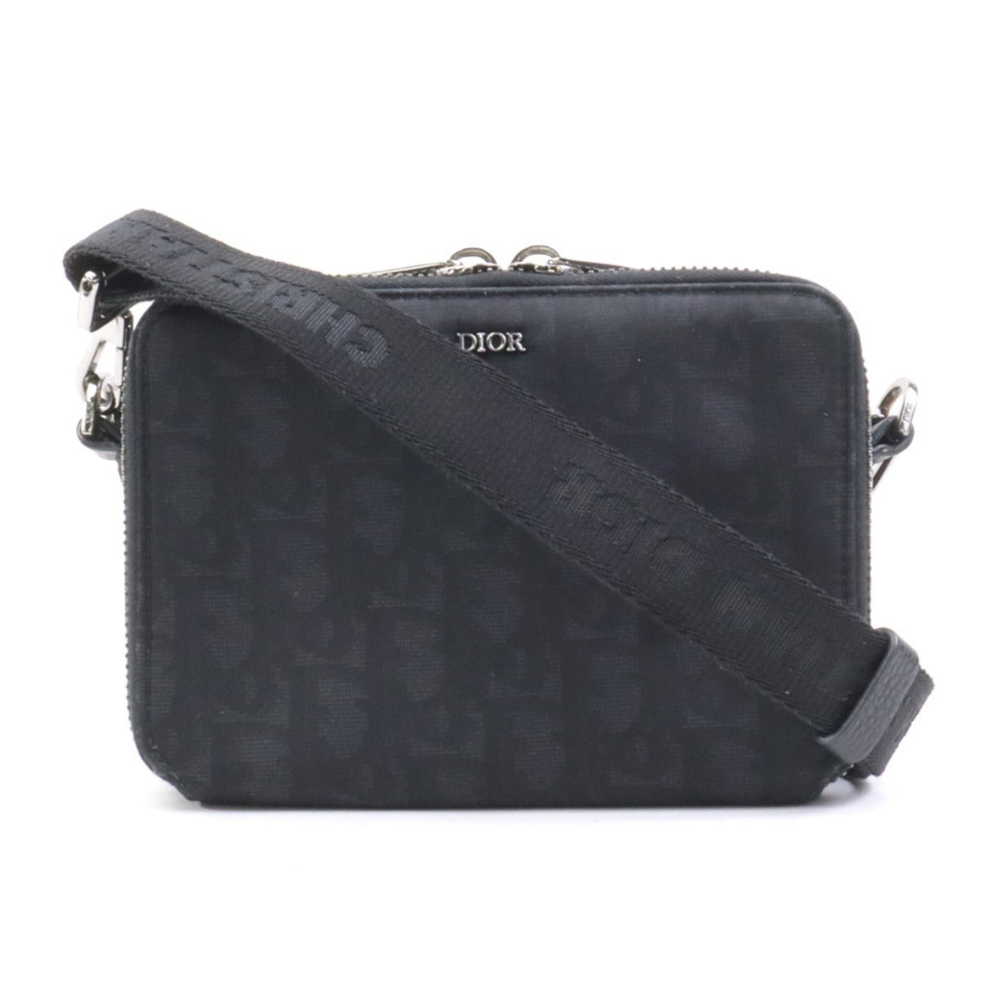 Christian Dior Black Nylon Canvas Shoulder Bag ()