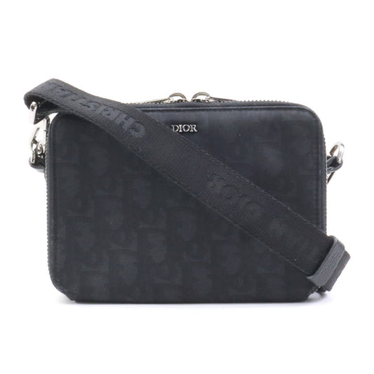 Christian Dior Black Nylon Canvas Shoulder Bag ()