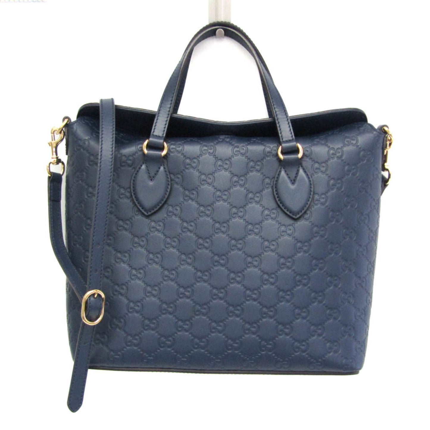 Gucci Guccissima Blue Leather Handbag Shoulder Bag ( )