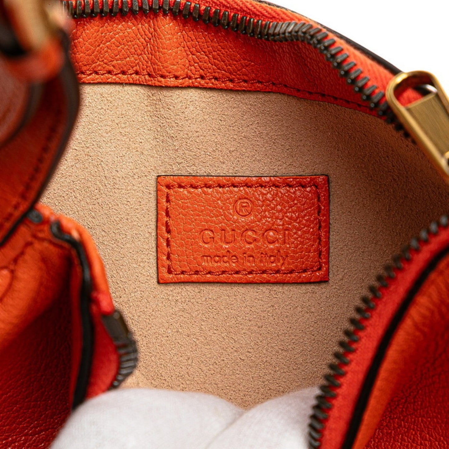 Gucci Gg Marmont Orange Leather Handbag Shoulder Bag ( )