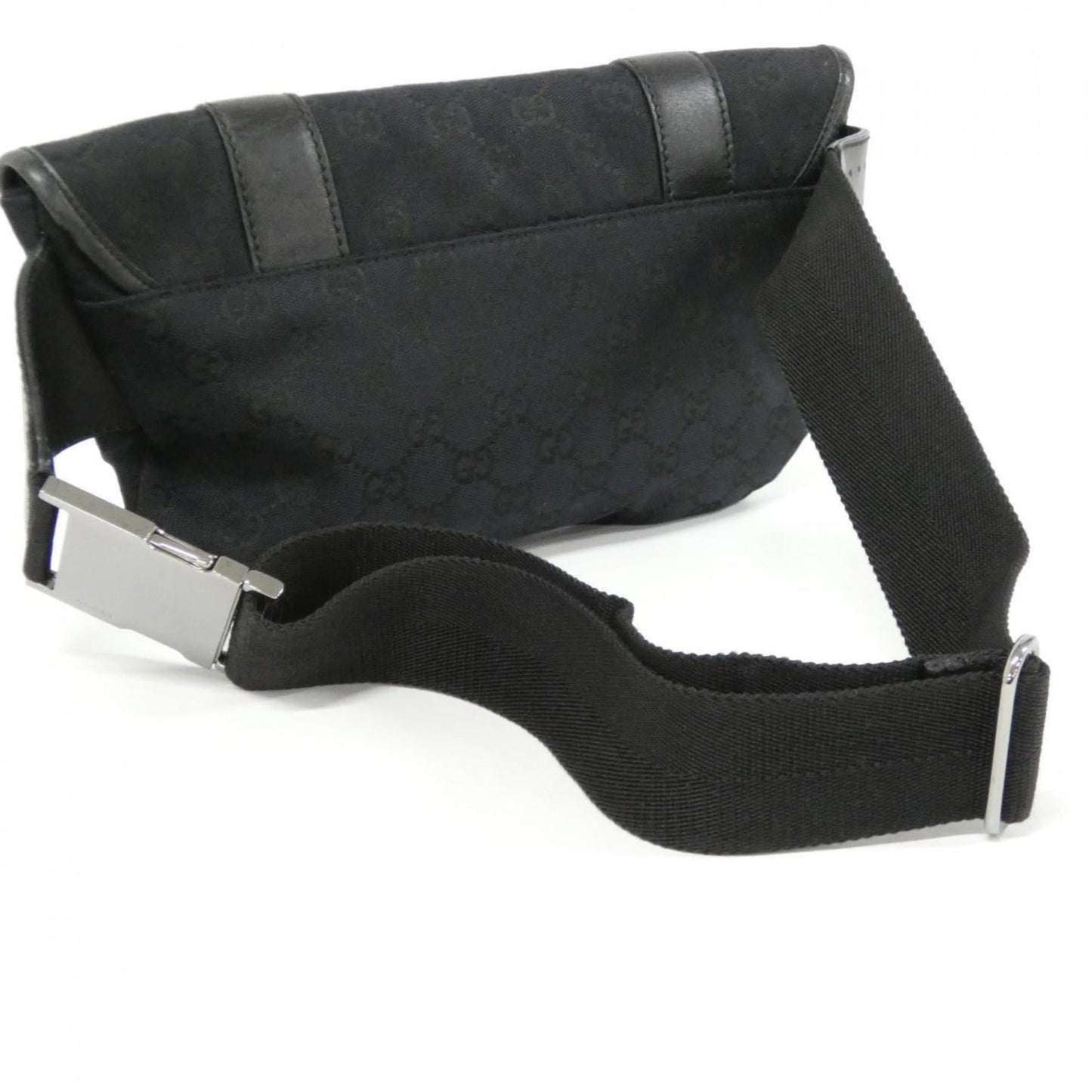 Gucci Black Gg Canvas Fanny Pack ( )