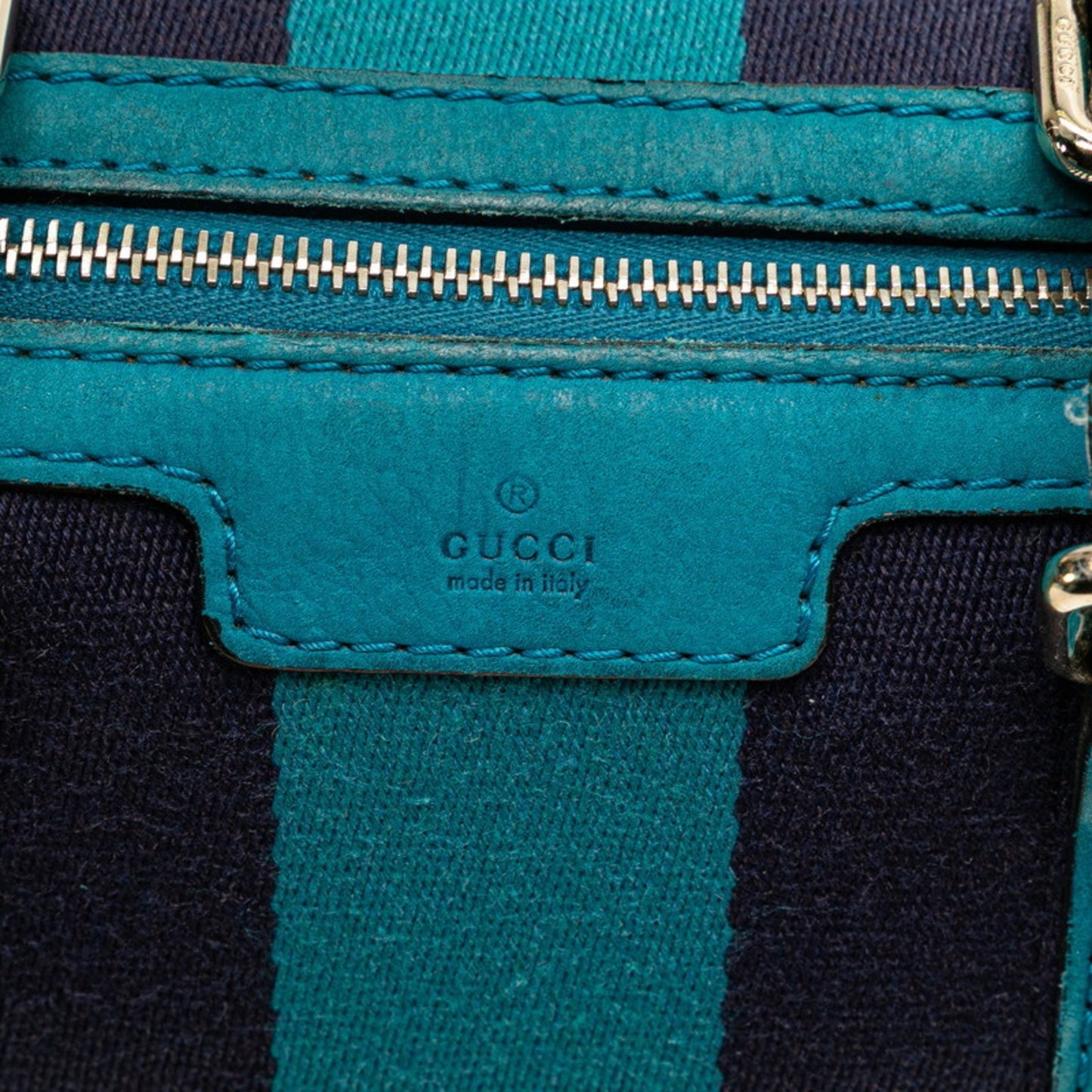 Gucci Beige Blue Gg Canvas Leather Handbag Shoulder Bag ( )