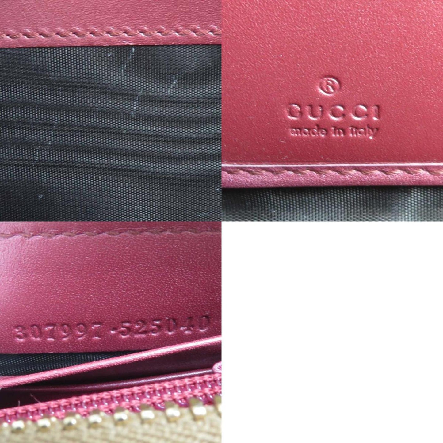 Gucci Bronze Leather Long Wallet (Bi-Fold) ( )