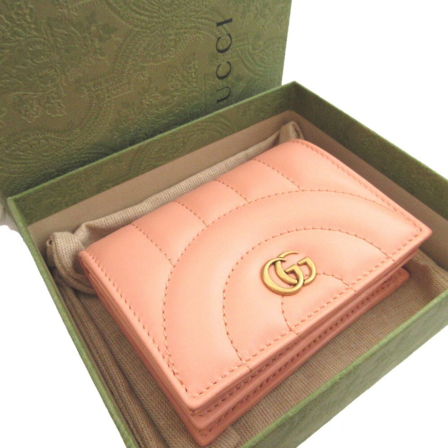 Gucci Pink Leather Wallet (Bi-Fold) ( )
