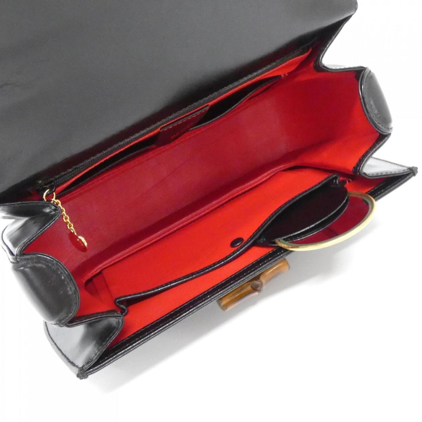 Gucci Black Leather Handbag ( )