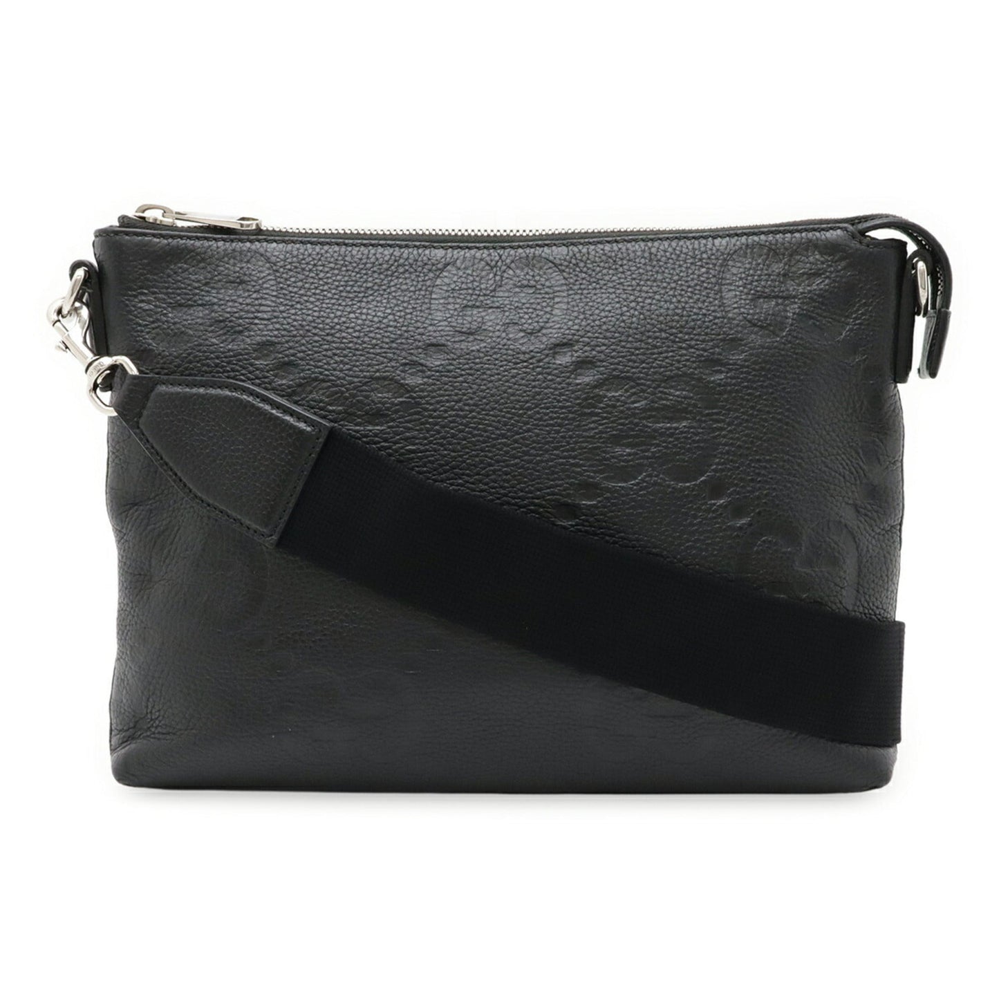 Gucci Black Leather Clutch Bag Shoulder Bag ( )