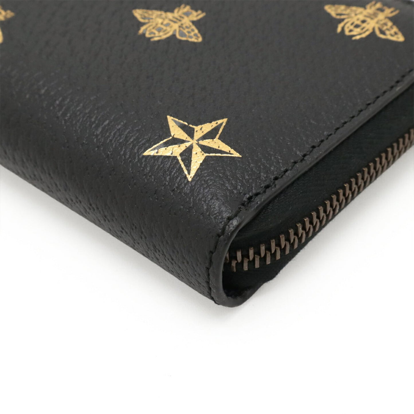 Gucci Black Leather Long Wallet (Bi-Fold) ( )