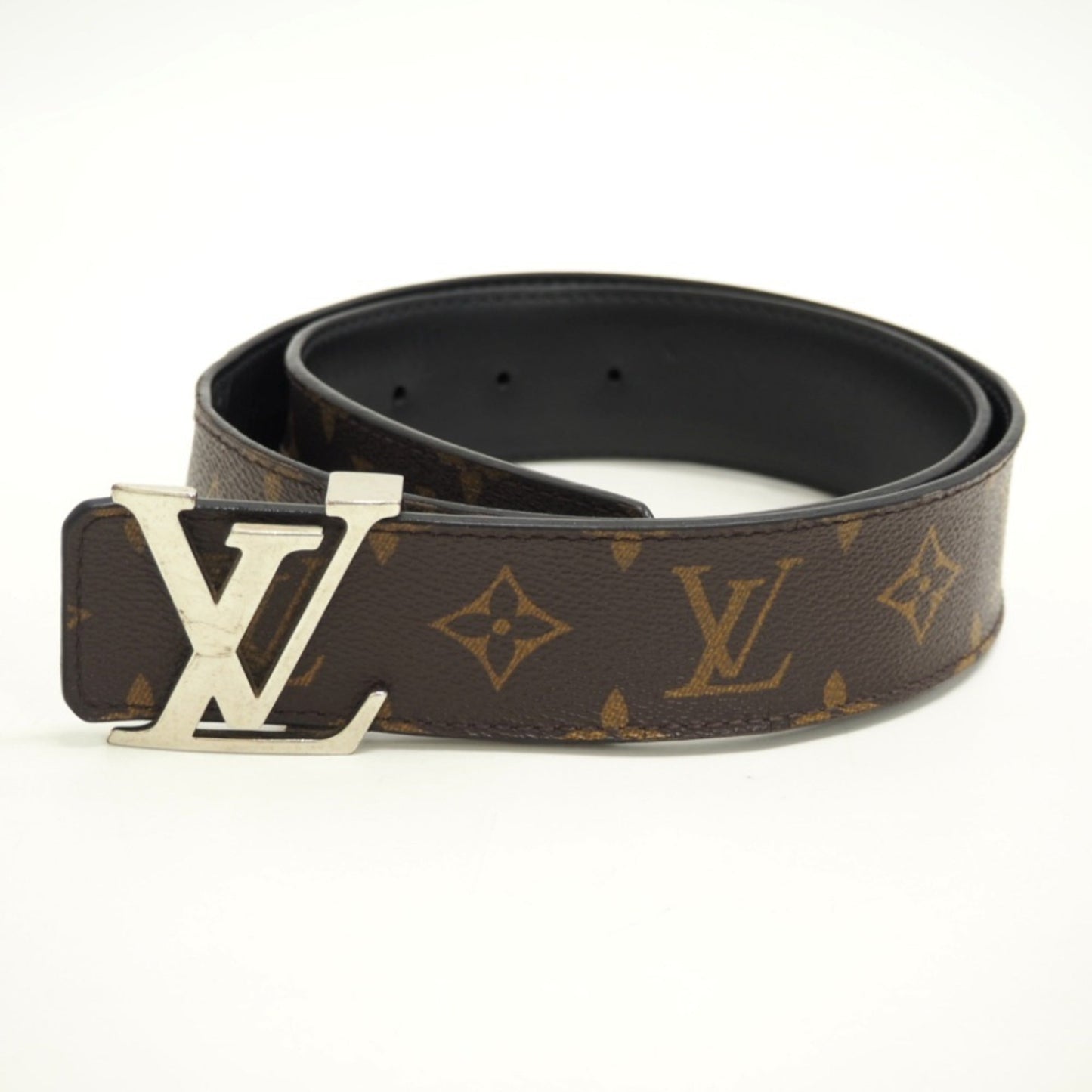 LOUIS VUITTON M9821 Suntulle LV Initial 80/32 Monogram Belt Brown Unisex