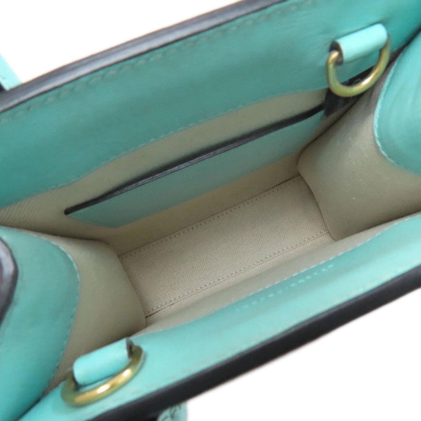 Gucci Brown Light Blue Pvc Handbag ( )