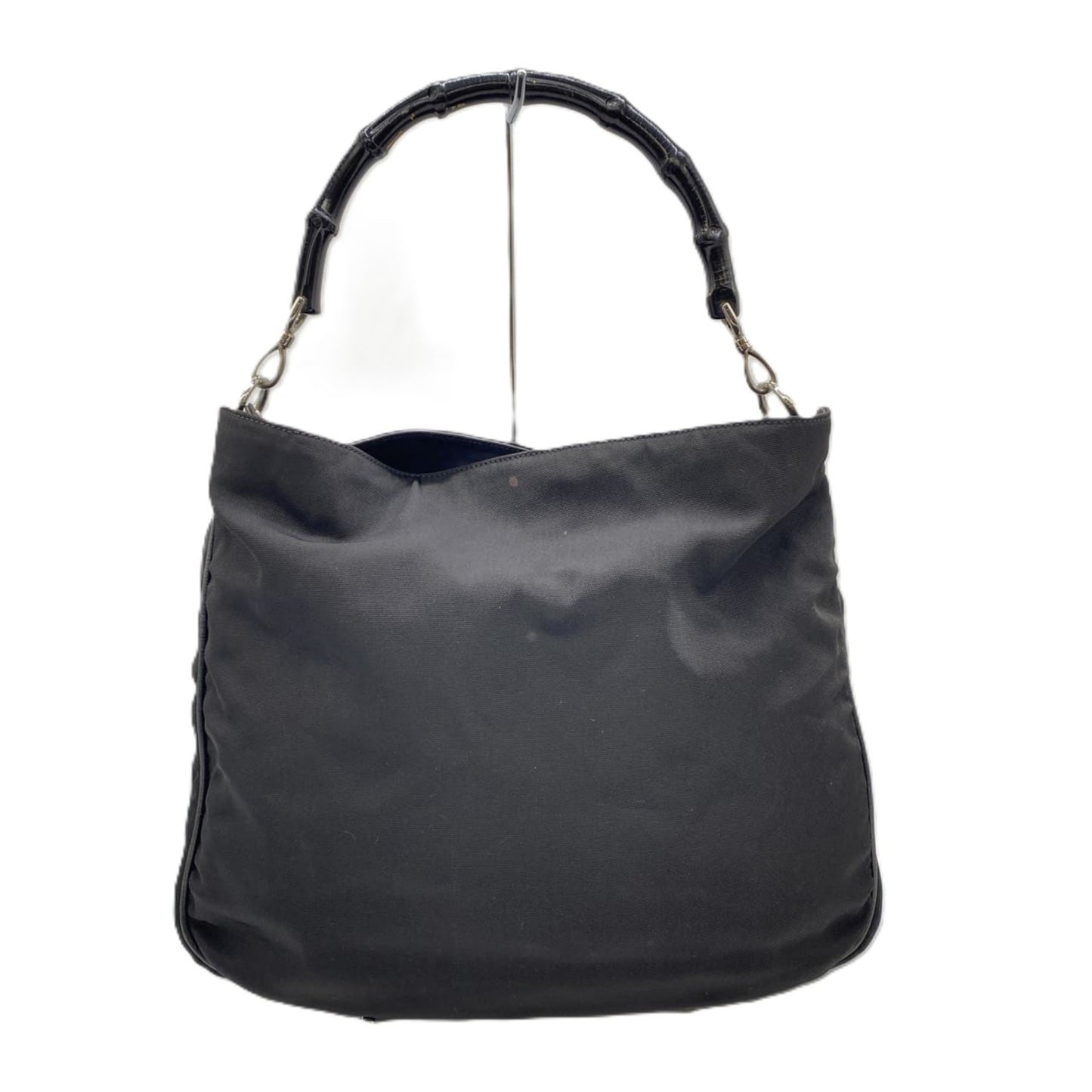 Gucci Bamboo Black Nylon Handbag Shoulder Bag ( )
