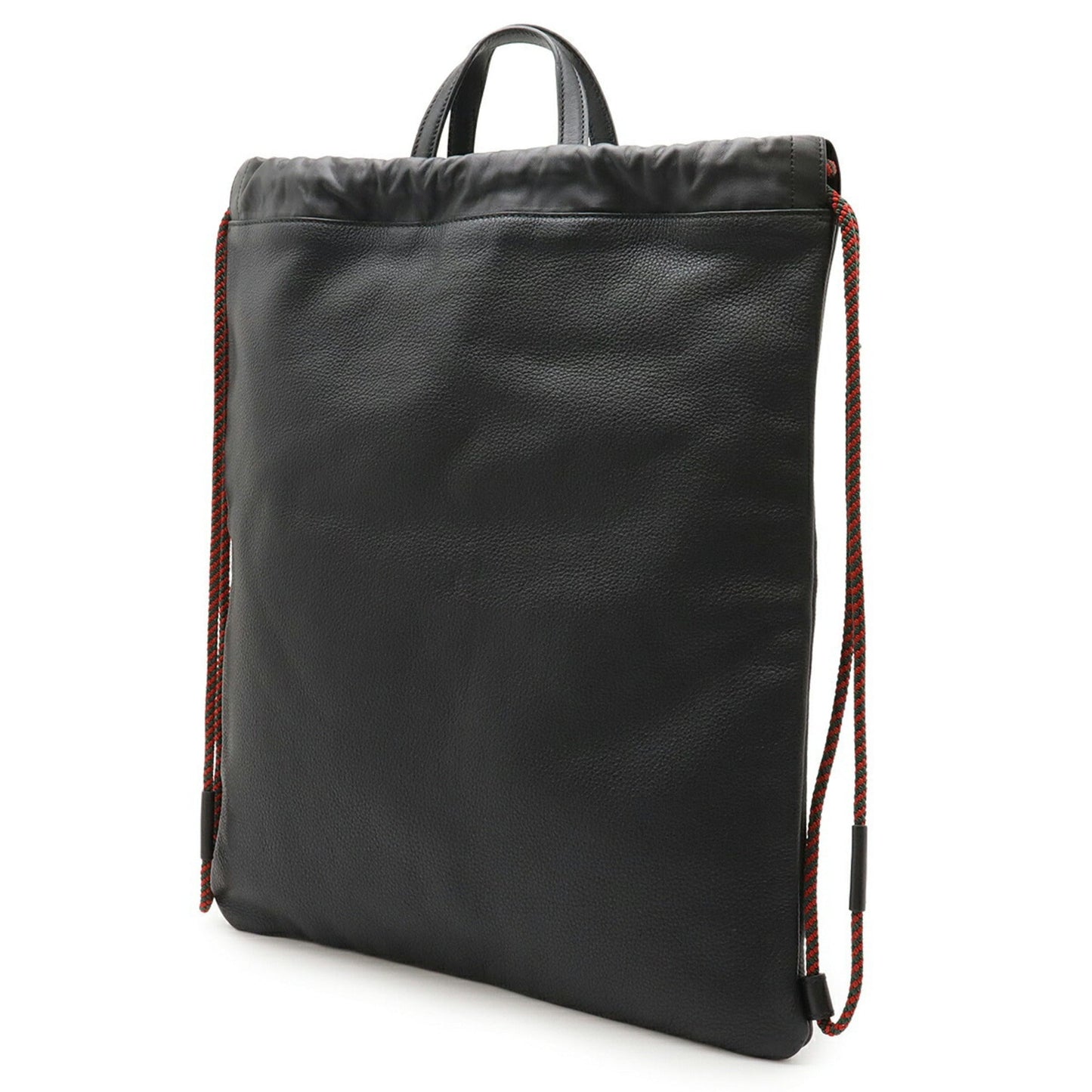 Gucci Black Green Red Color Leather Backpack ( )