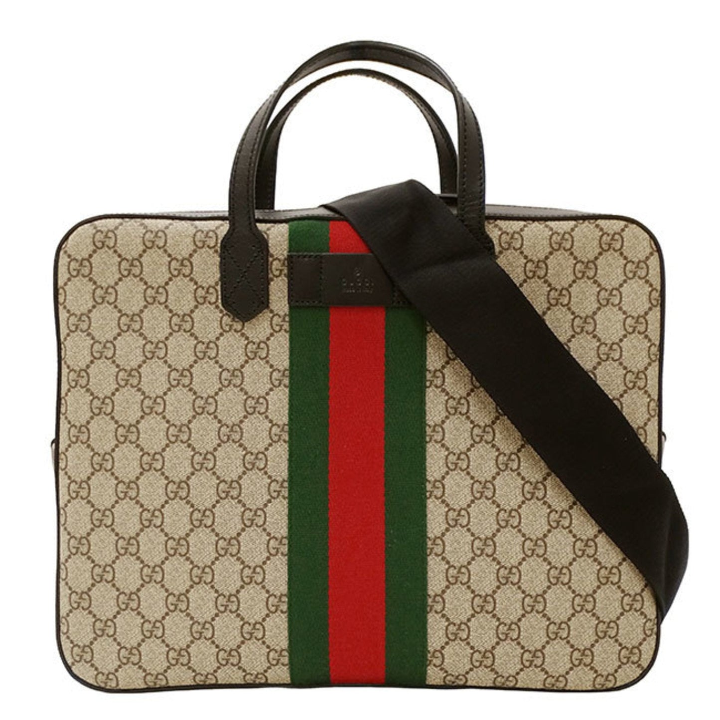 Gucci Beige Gg Supreme Briefcase ( )