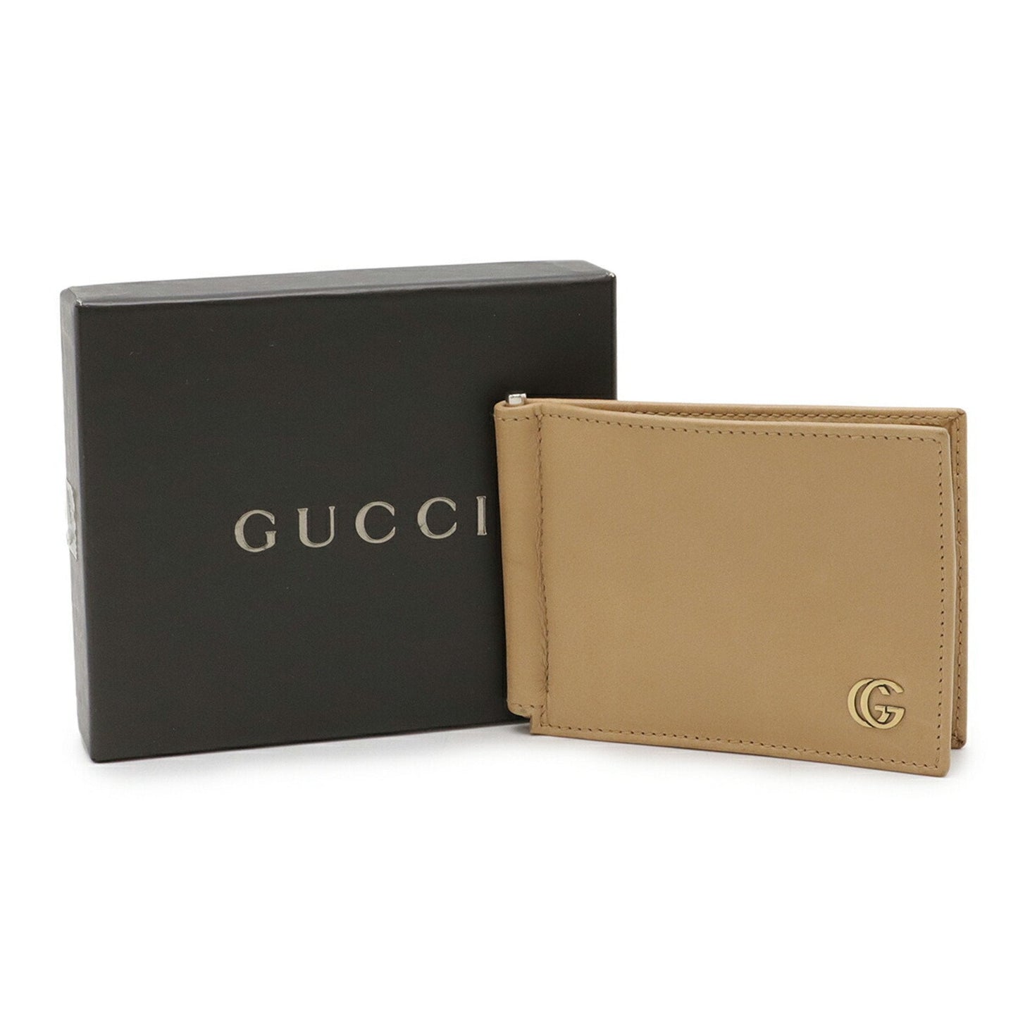 Gucci Beige Leather Money Clip ( )