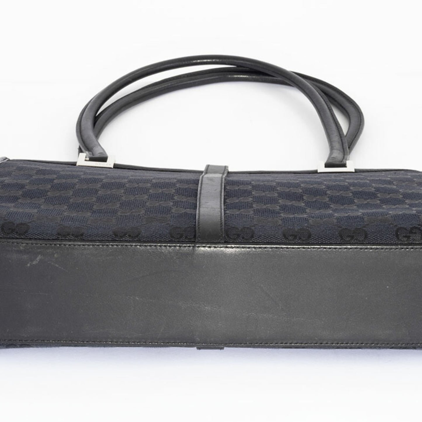 Gucci Black Gg Canvas Tote Bag ( )