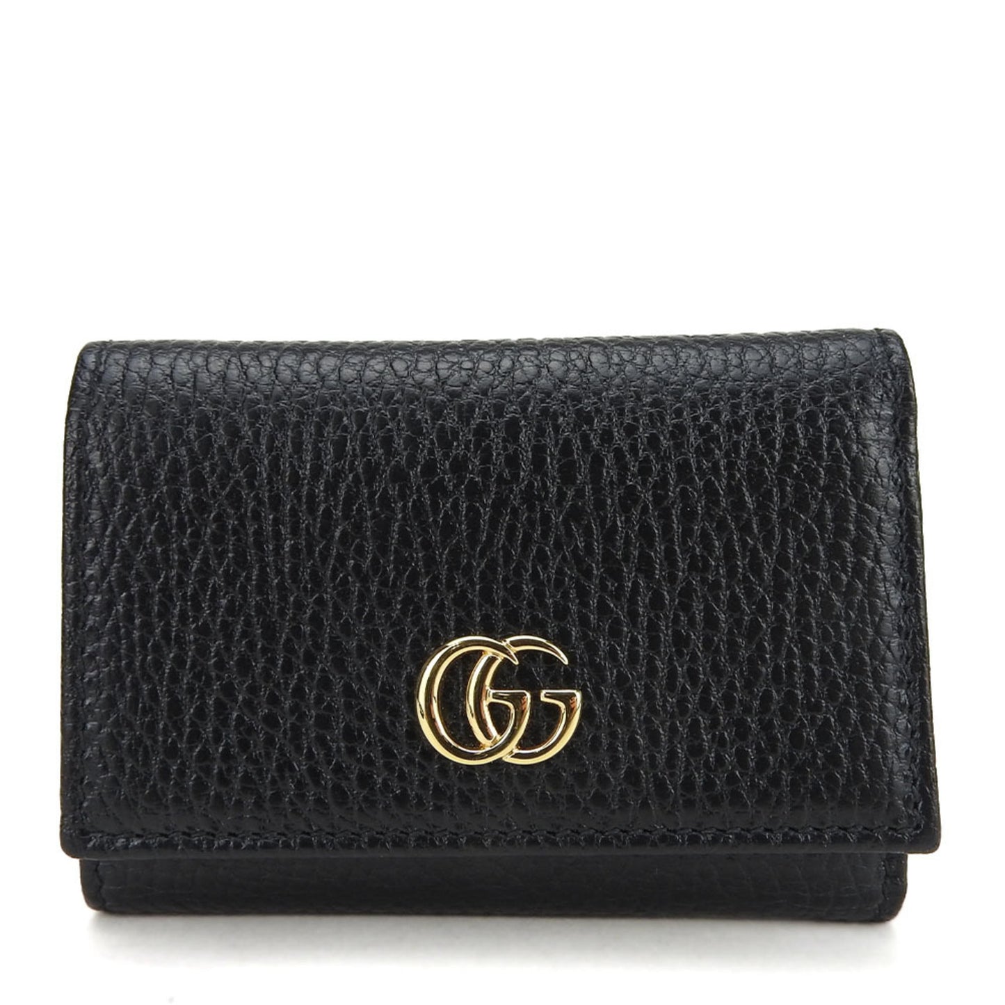 Gucci Black Leather Wallet (Tri-Fold) ( )