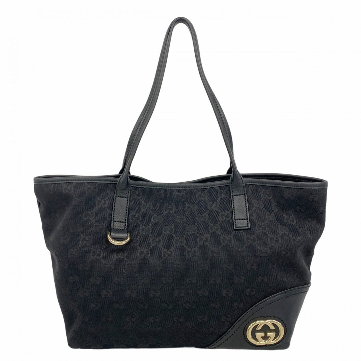 Gucci Black Canvas Tote Bag ( )