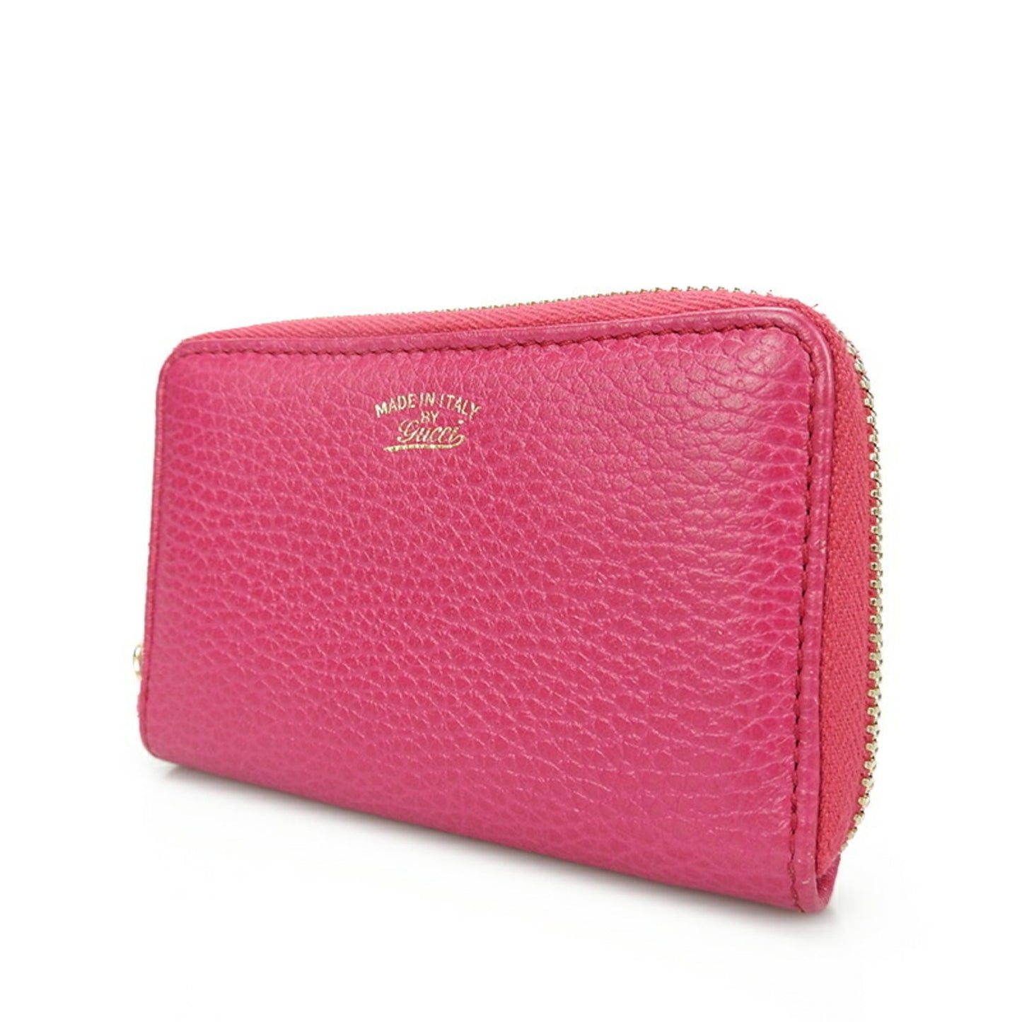 Gucci Pink Leather Coin Purse/Coin Case ( )