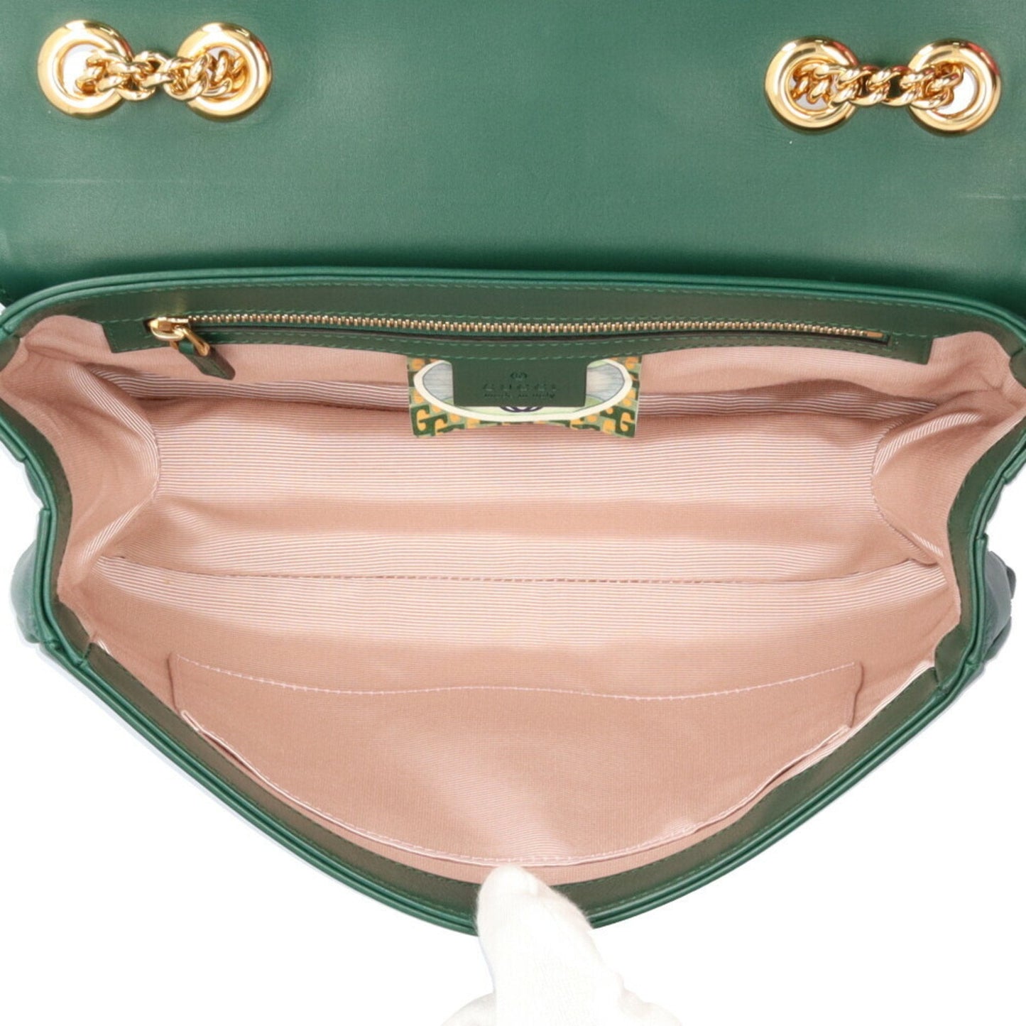 Gucci Green Leather Shoulder Bag ( )