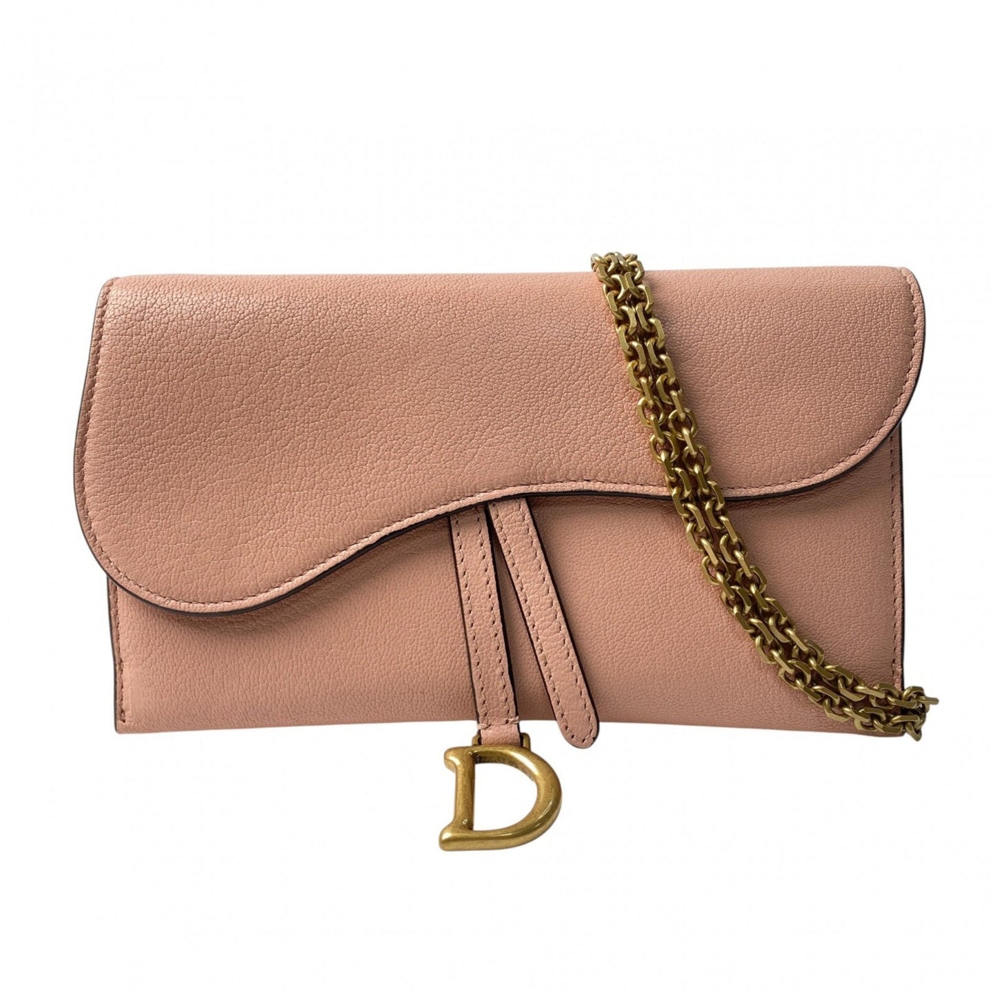 Christian Dior Pink Leather Shoulder Bag ()