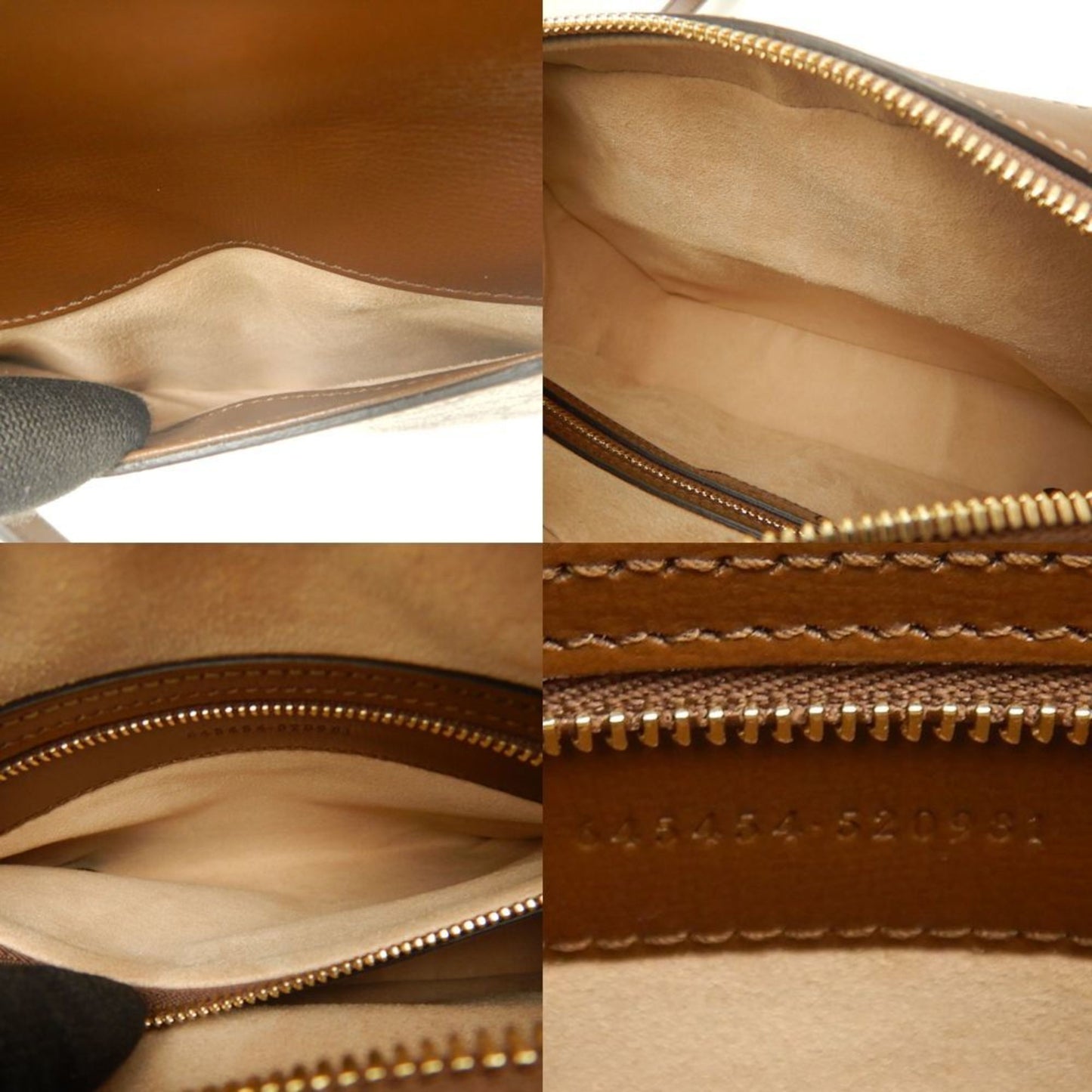 Gucci Horsebit Beige Brown Gg Supreme Leather Shoulder Bag ( )