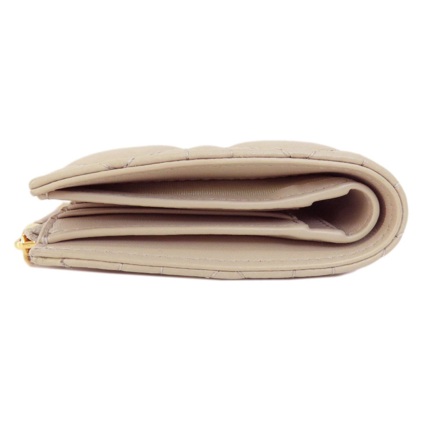 Christian Dior Beige Leather Wallet (Bi-Fold) ()