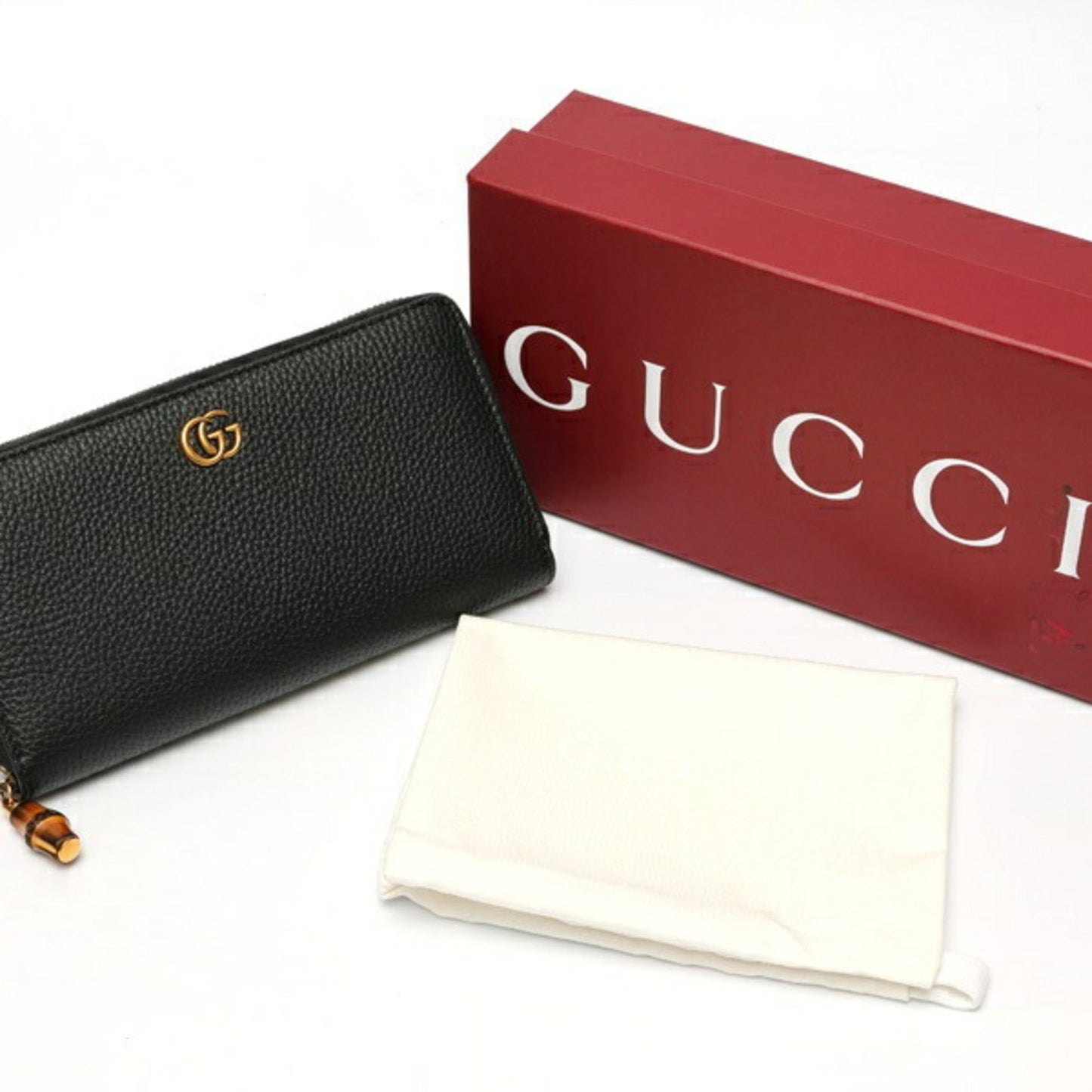 Gucci Black Leather Long Wallet (Bi-Fold) ( )