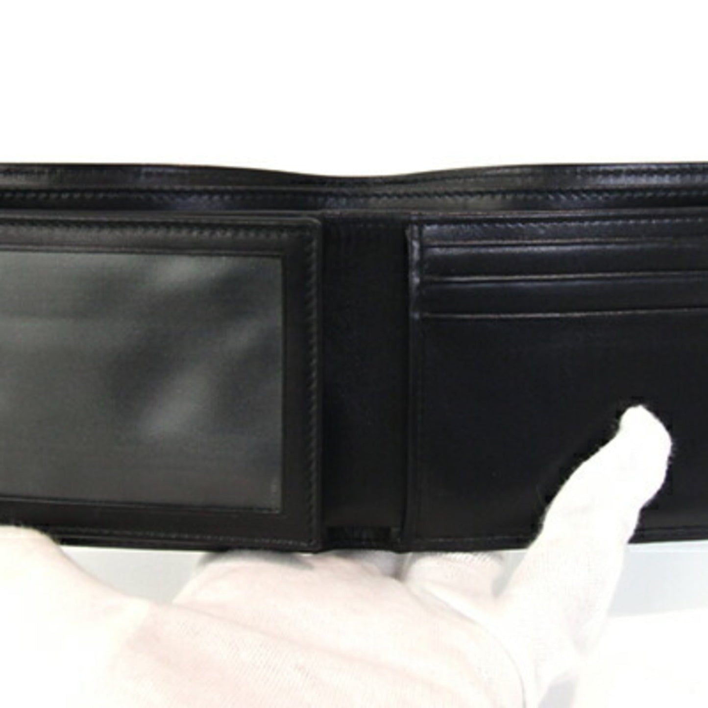 Gucci Black Leather Bill Wallet (Bi-Fold) ( )