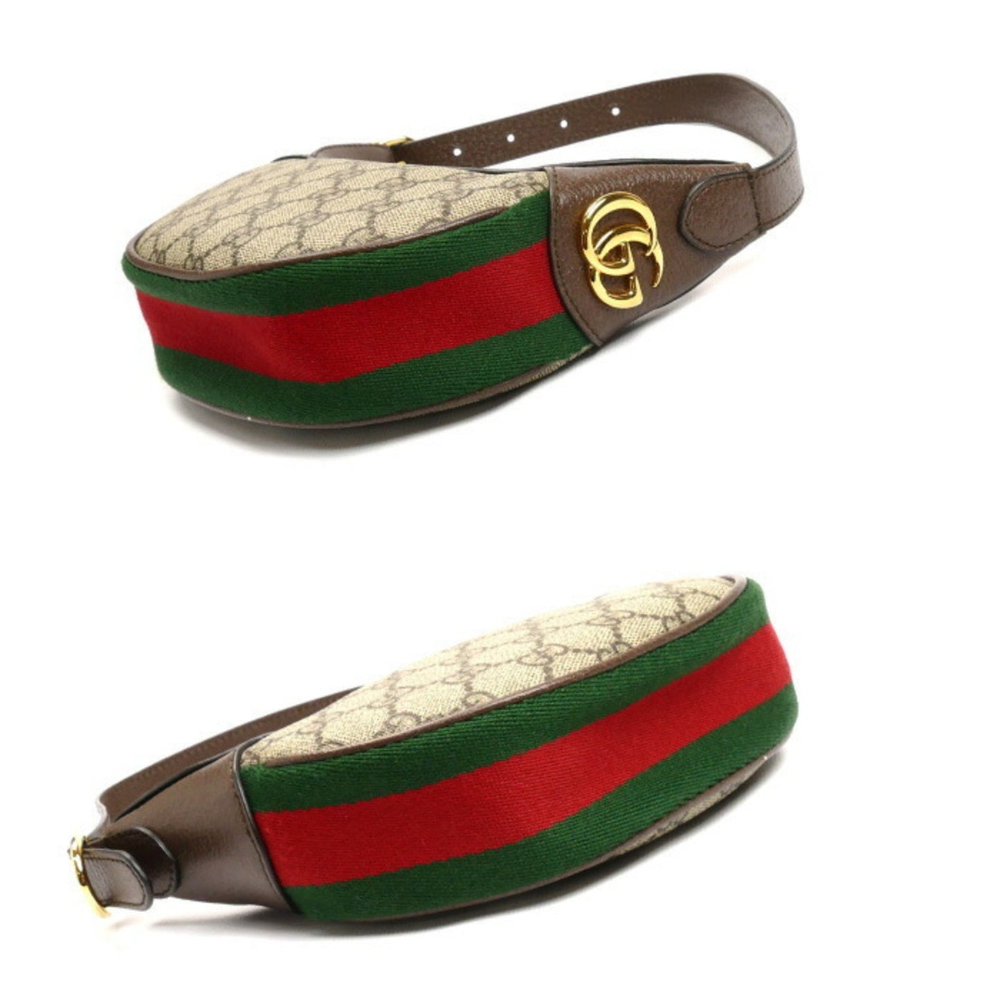 Gucci Beige Gg Supreme Canvas Leather Shoulder Bag ( )