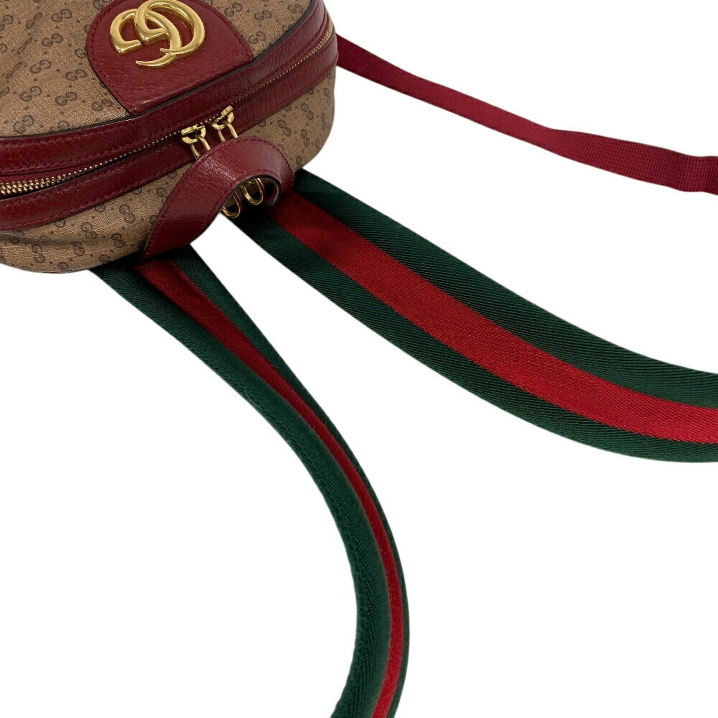 Gucci Beige Red Color Gg Supreme Backpack ( )