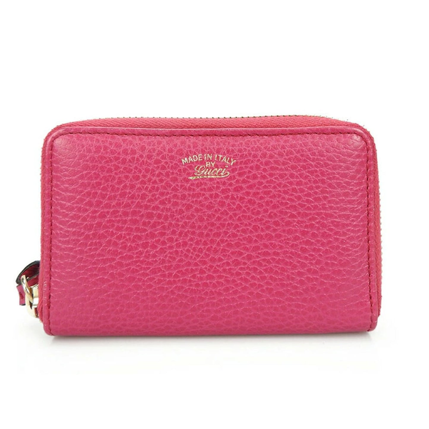 Gucci Pink Leather Coin Purse/Coin Case ( )