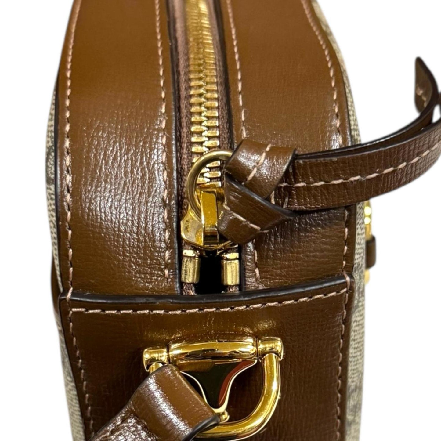 Gucci Horsebit Brown Gg Supreme Shoulder Bag ( )
