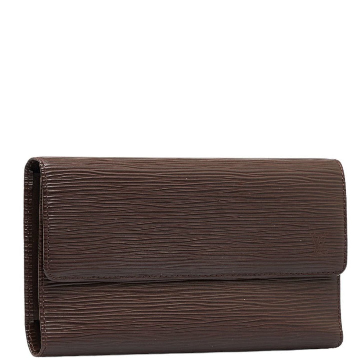 LOUIS VUITTON Epi Portefeuil International Long Wallet M63590 Mocha Brown Leather Ladies