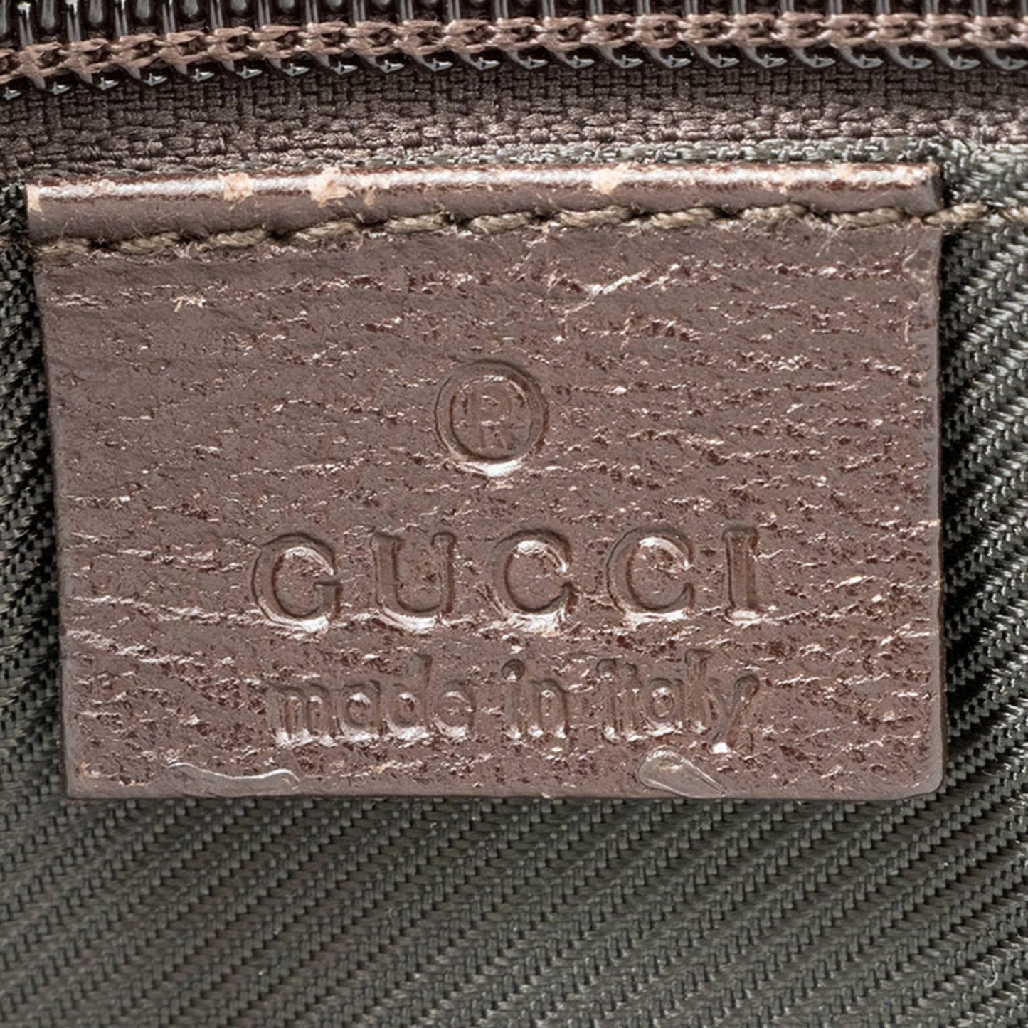 Gucci Gg Canvas Beige Brown Gg Canvas Leather Shoulder Bag ( )